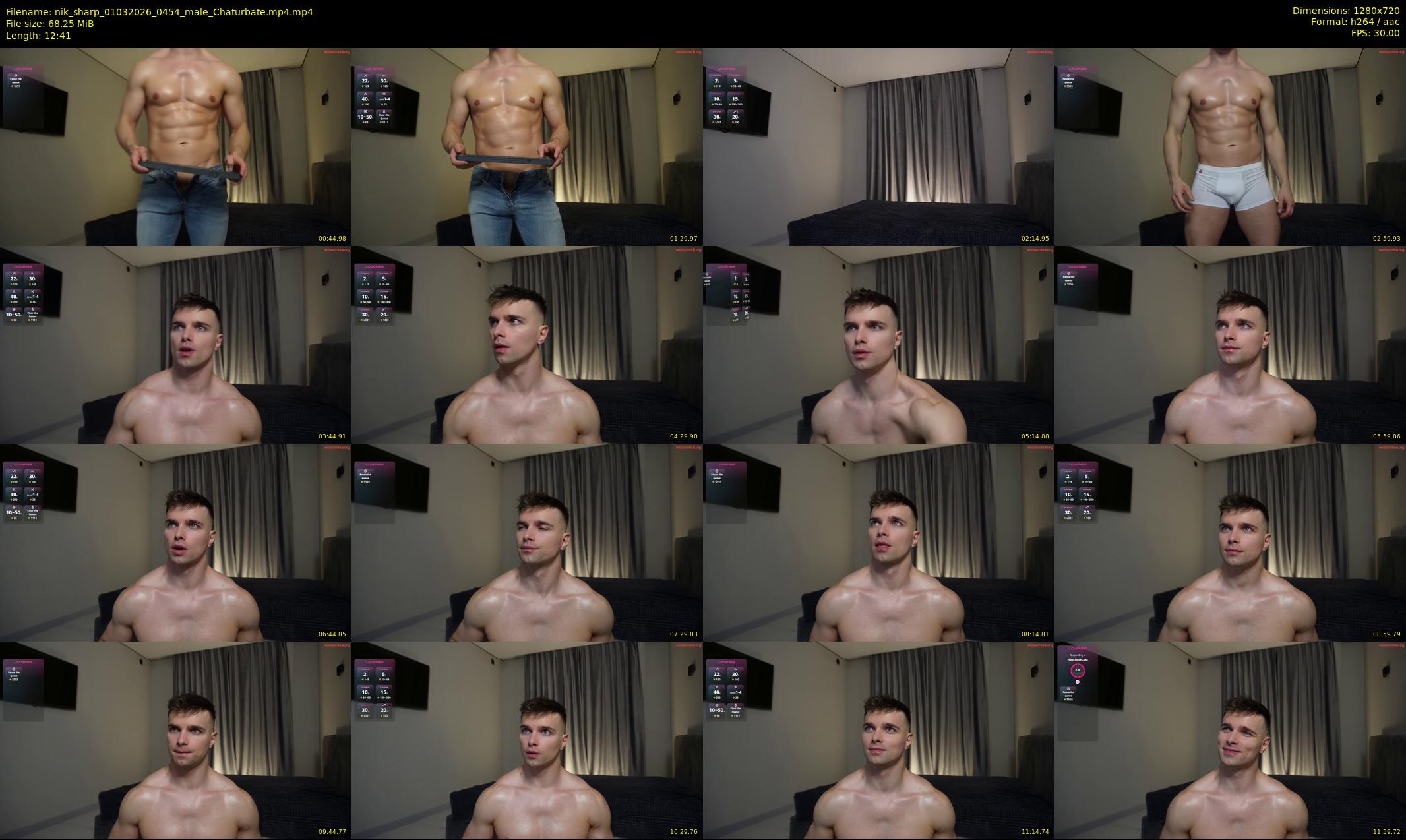 nik_sharp — 13 minute Chaturbate male cam show recording, 720p, Mar 1, 2026