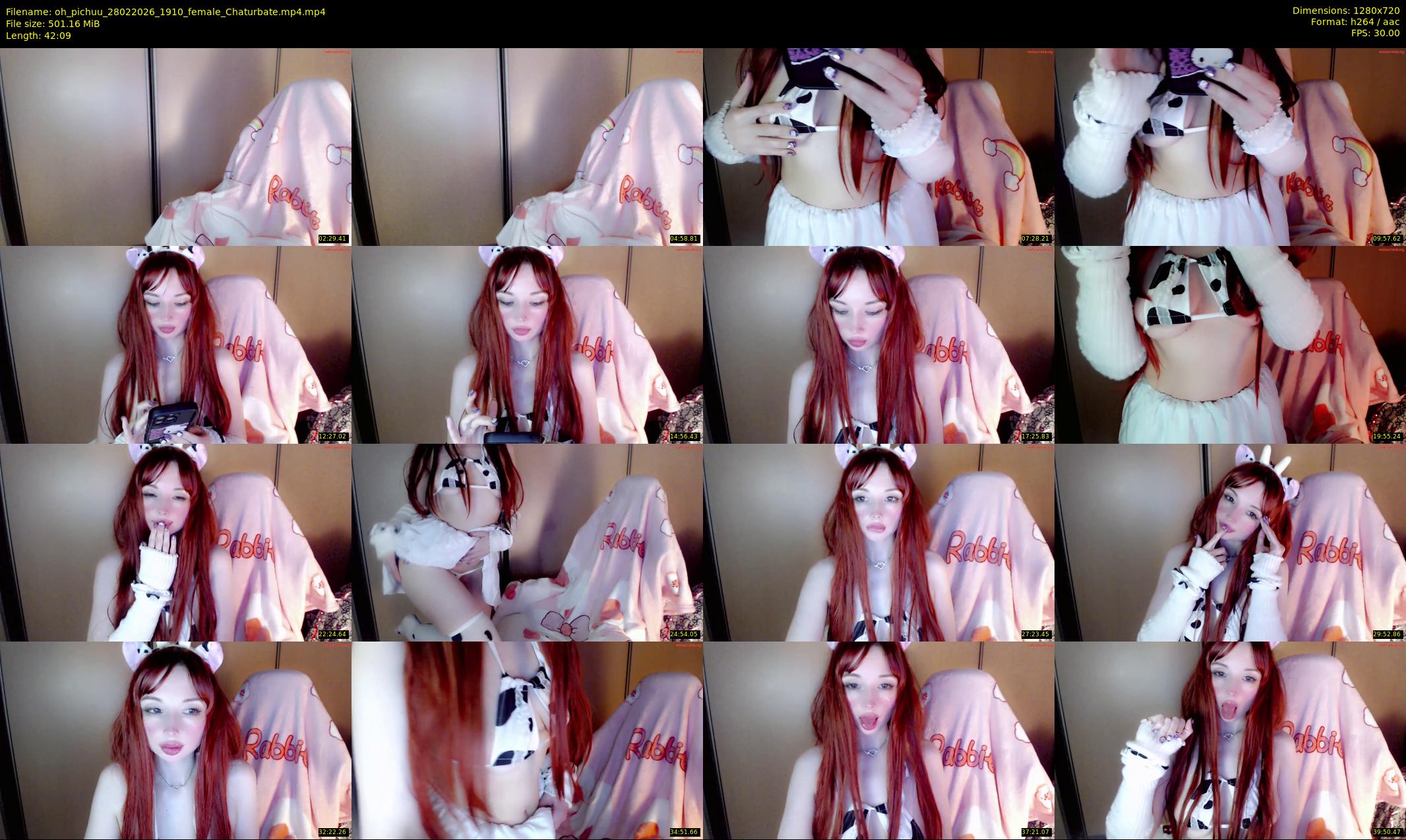 oh_pichuu — 43 minute Chaturbate female cam show recording, 720p, Feb 28, 2026