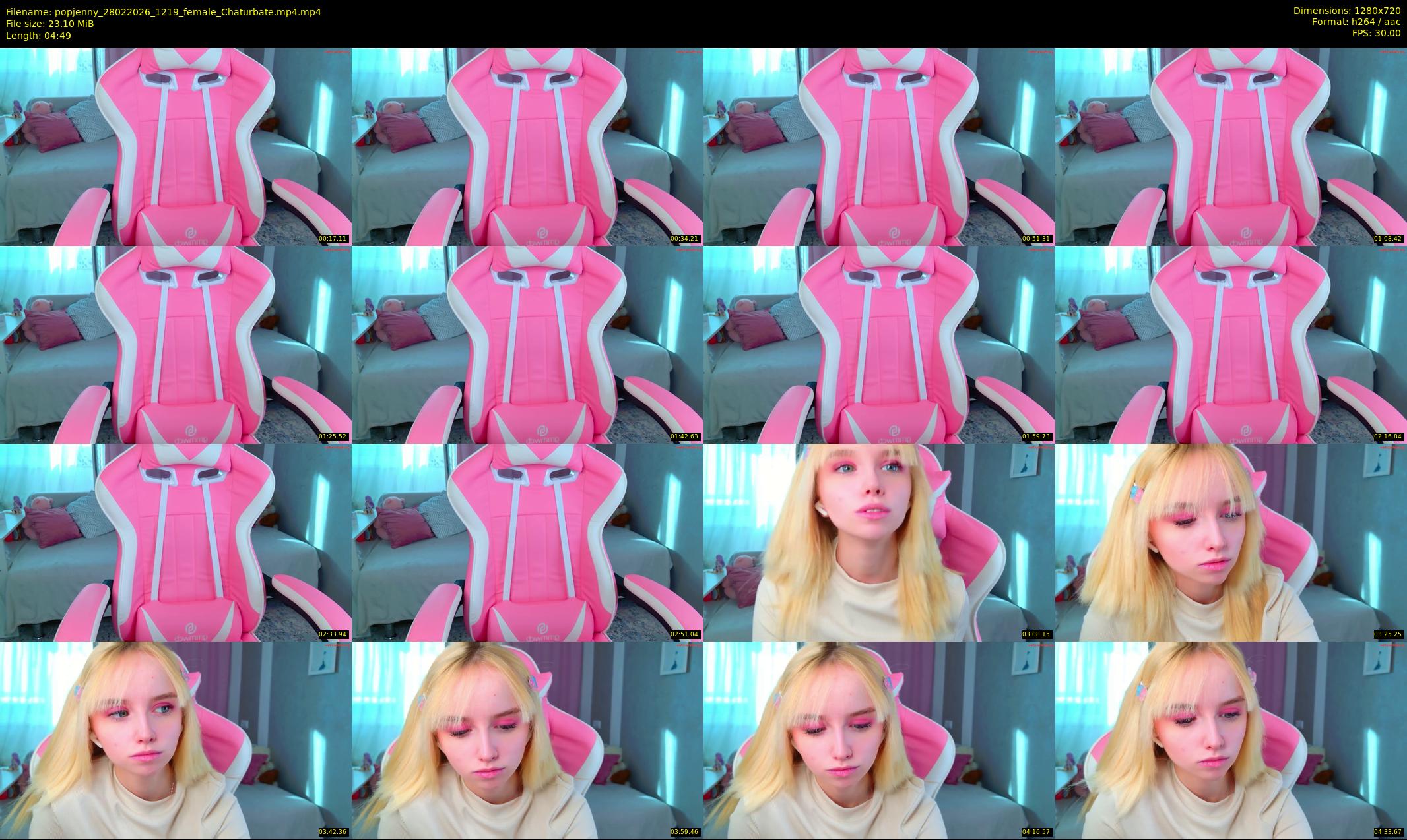 popjenny — 5 minute Chaturbate female cam show recording, 720p, Feb 28, 2026