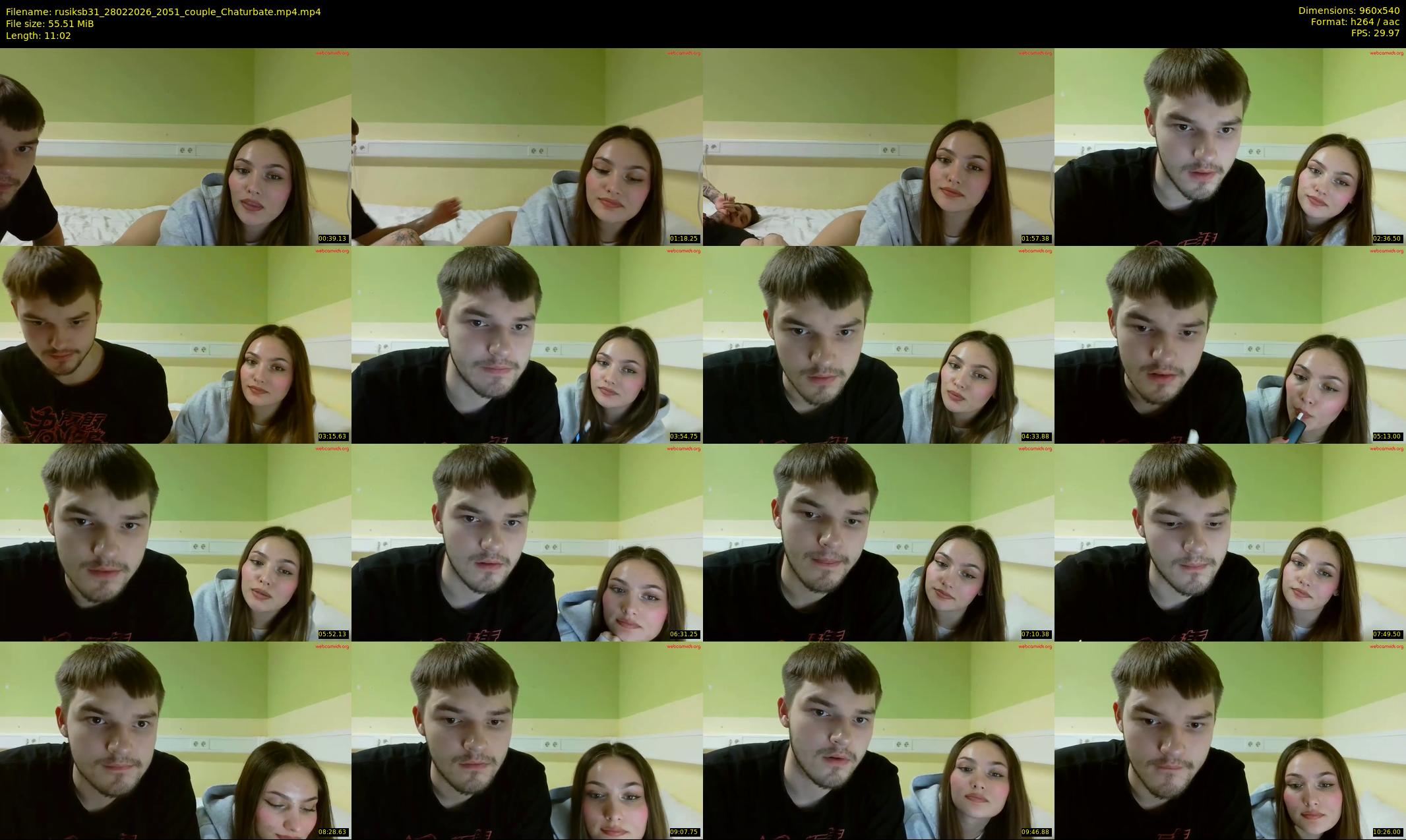 rusiksb31 — 12 minute Chaturbate couple cam show recording, 480p, Feb 28, 2026