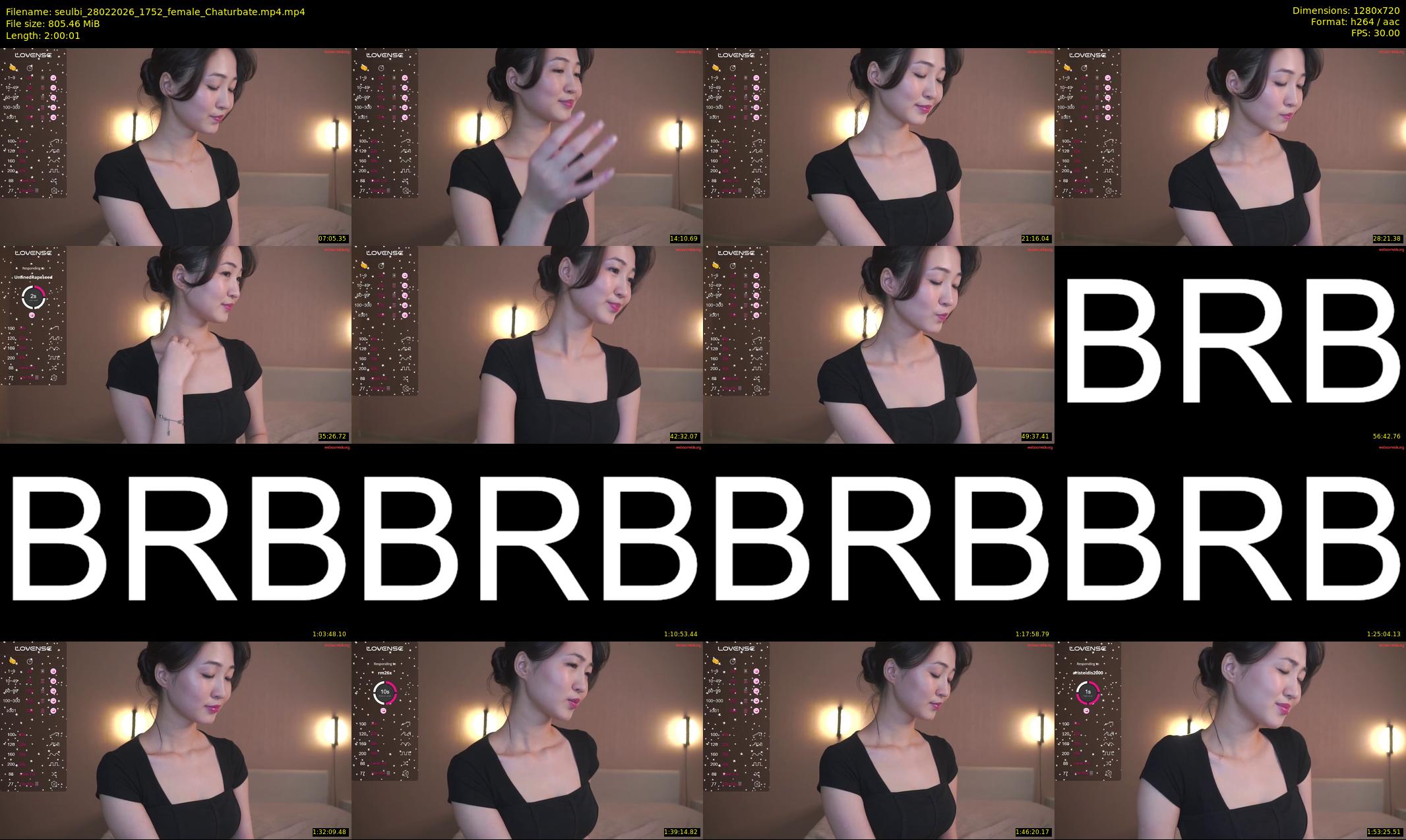seulbi — 121 minute Chaturbate female cam show recording, 720p, Feb 28, 2026