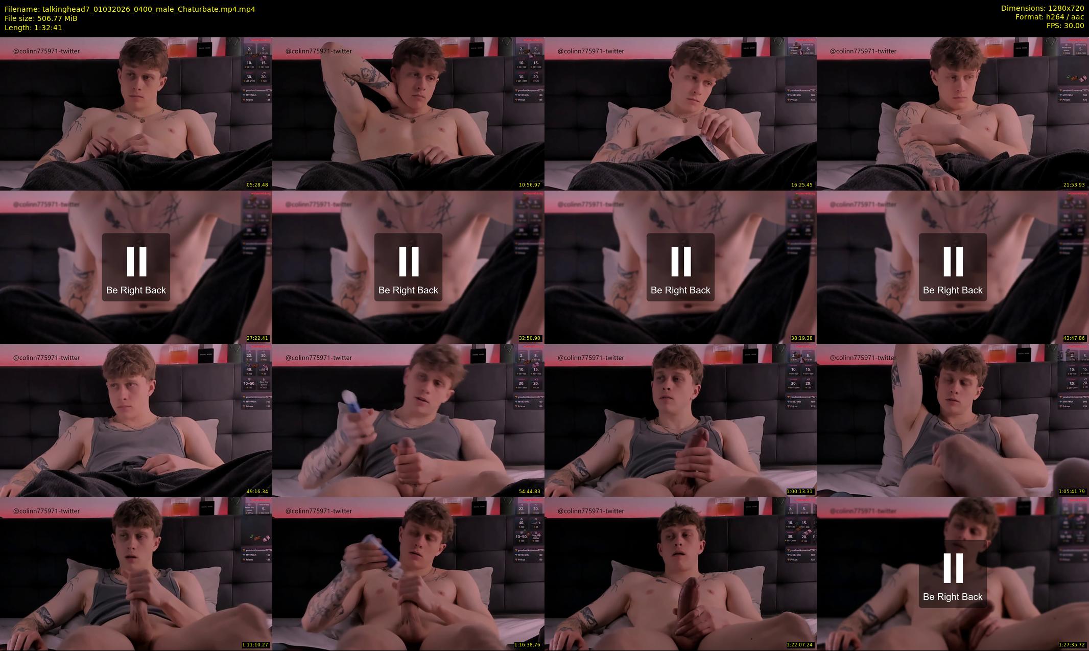 talkinghead7 — 93 minute Chaturbate male cam show recording, 720p, Mar 1, 2026