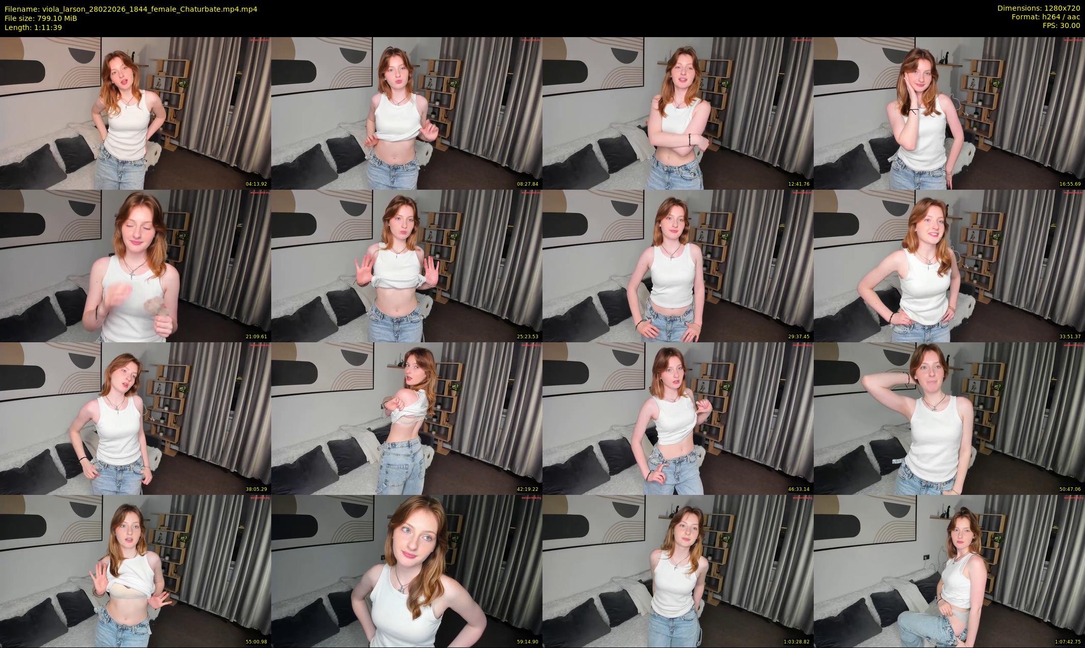 viola_larson — 72 minute Chaturbate female cam show recording, 720p, Feb 28, 2026