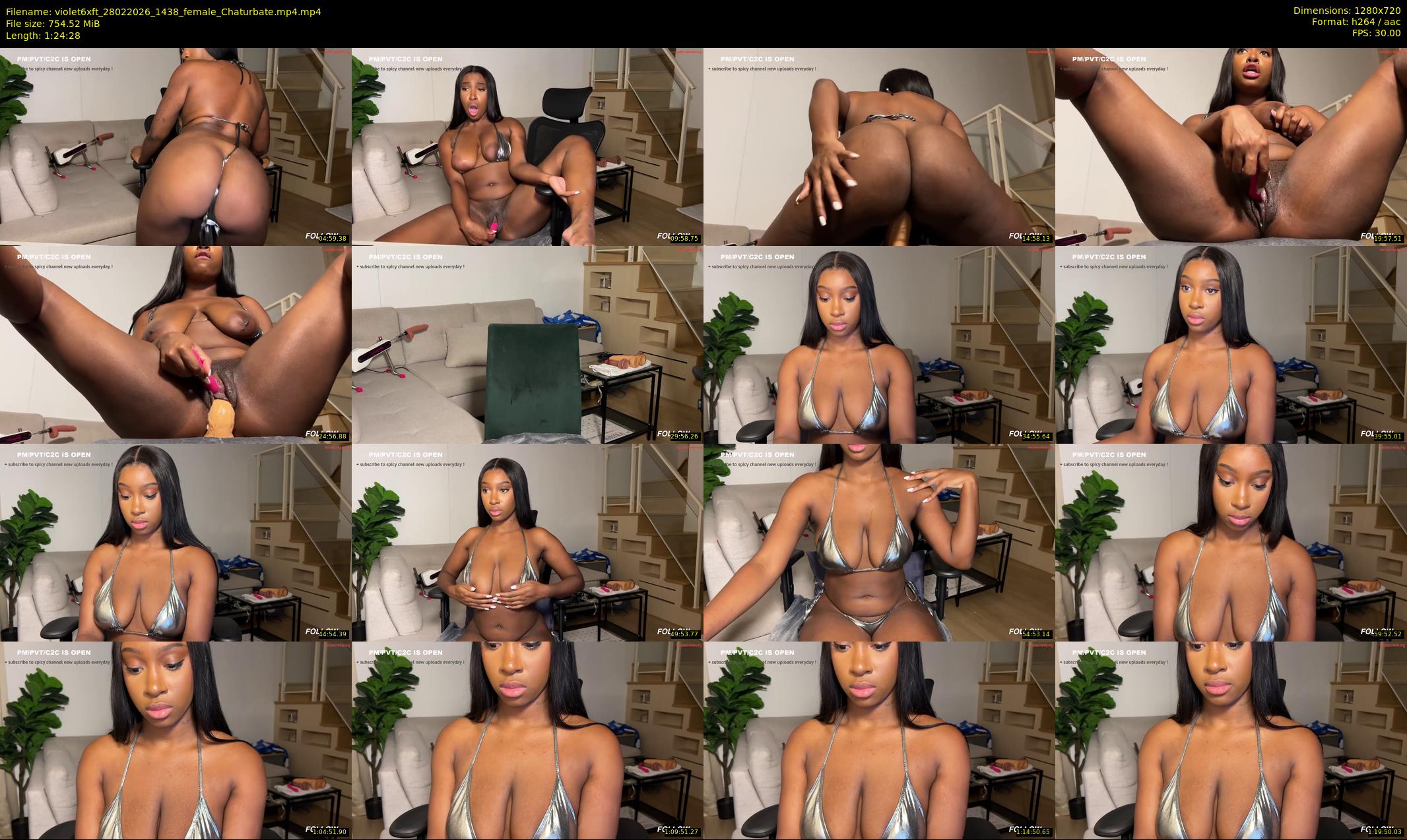 violet6xft — 85 minute Chaturbate female cam show recording, 720p, Feb 28, 2026