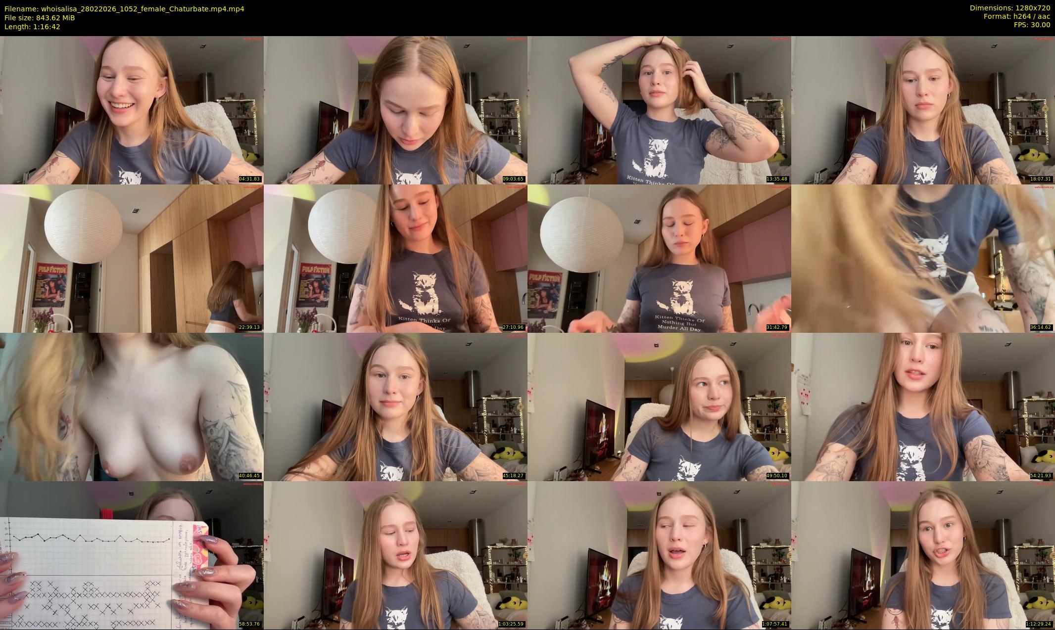 whoisalisa — 77 minute Chaturbate female cam show recording, 720p, Feb 28, 2026