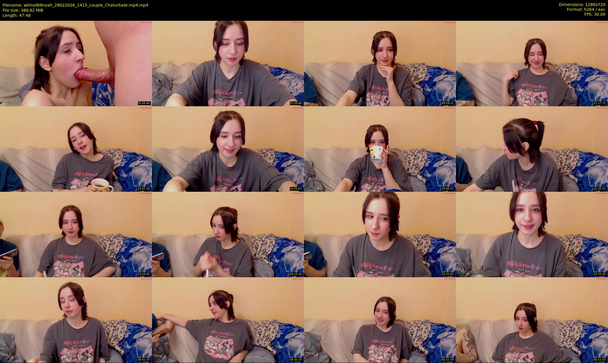 wilmot69noah — 48 minute Chaturbate couple cam show recording, 720p, Feb 28, 2026