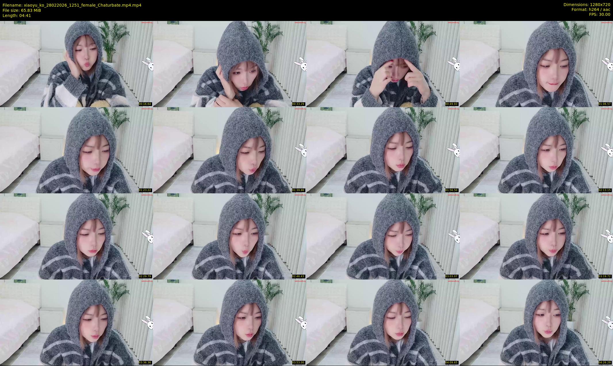 xiaoyu_ko — 5 minute Chaturbate female cam show recording, 720p, Feb 28, 2026