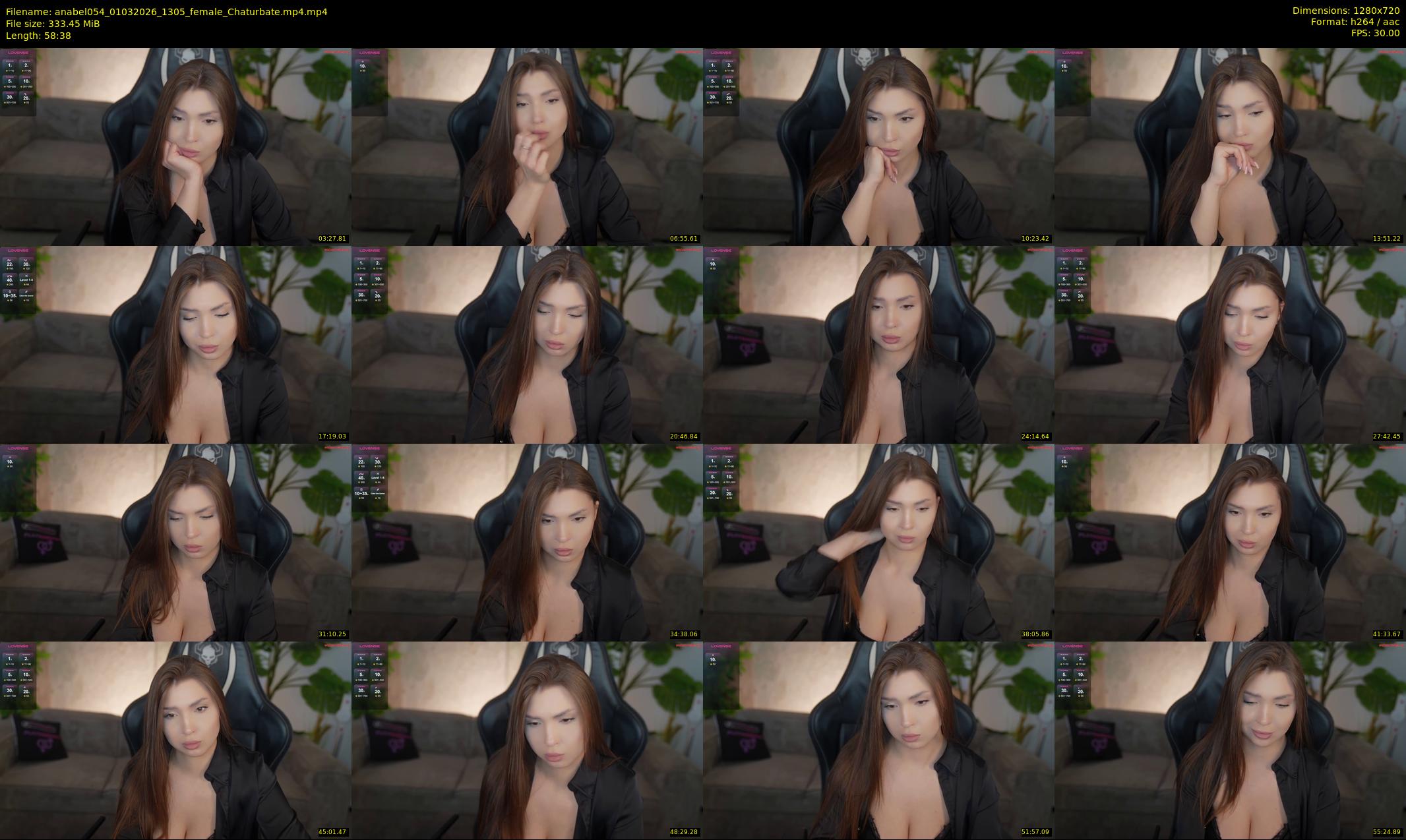 anabel054 — 59 minute Chaturbate female cam show recording, 720p, Mar 1, 2026