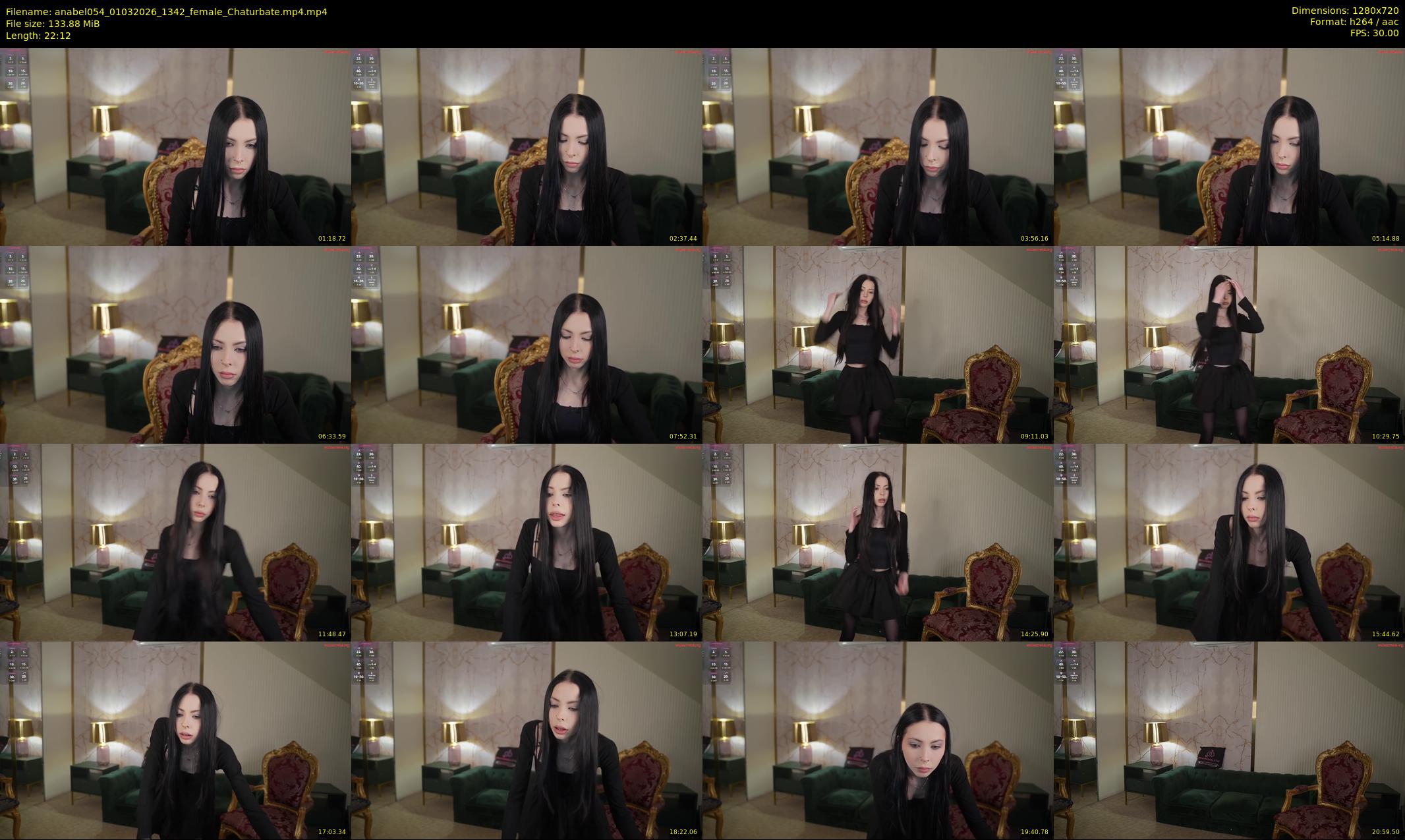 anabel054 — 23 minute Chaturbate female cam show recording, 720p, Mar 1, 2026