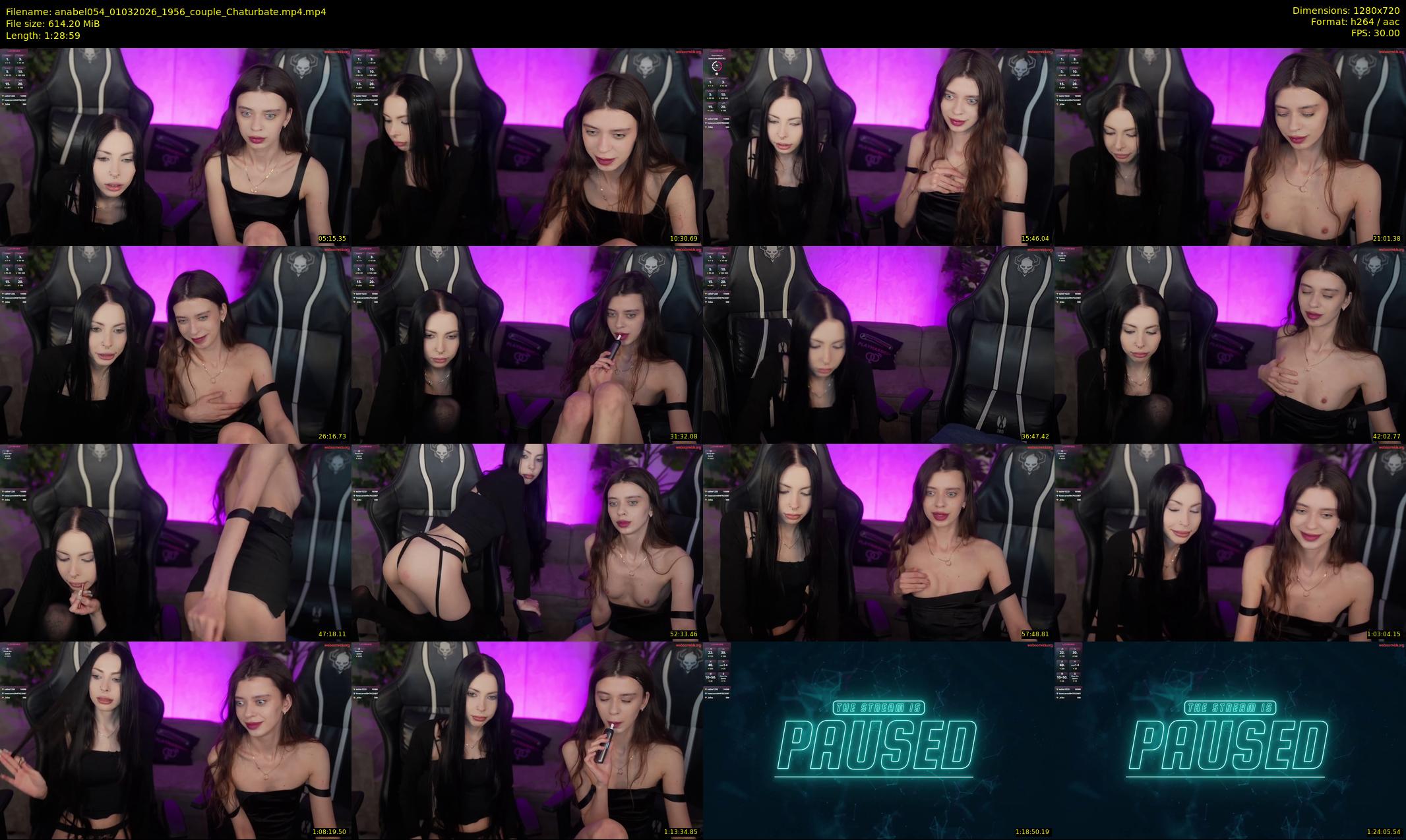 anabel054 — 89 minute Chaturbate female cam show recording, 720p, Mar 1, 2026