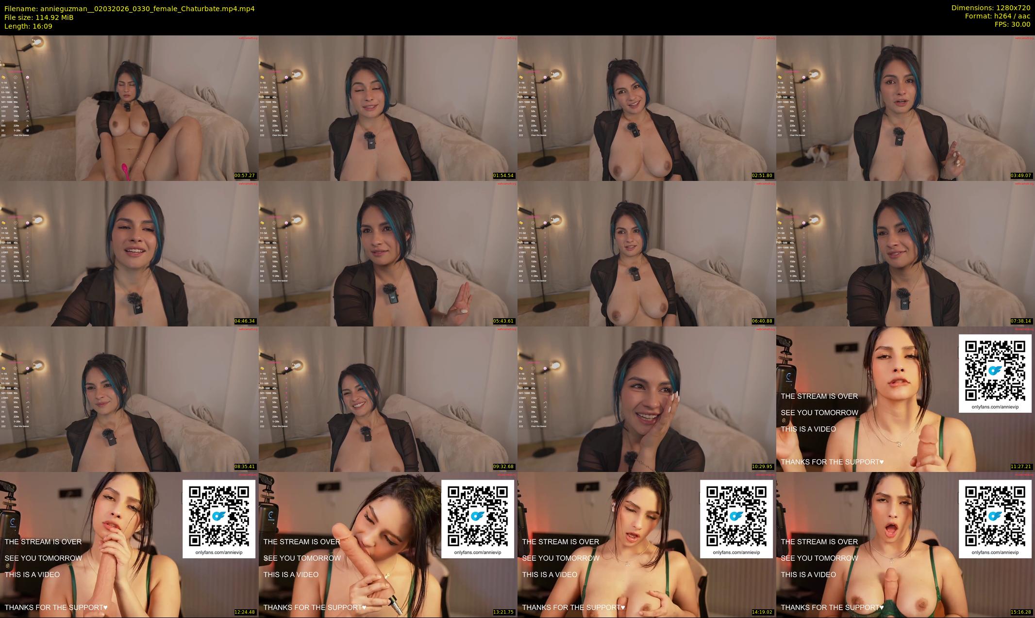 annieguzman_ — 17 minute Chaturbate female cam show recording, 720p, Mar 2, 2026