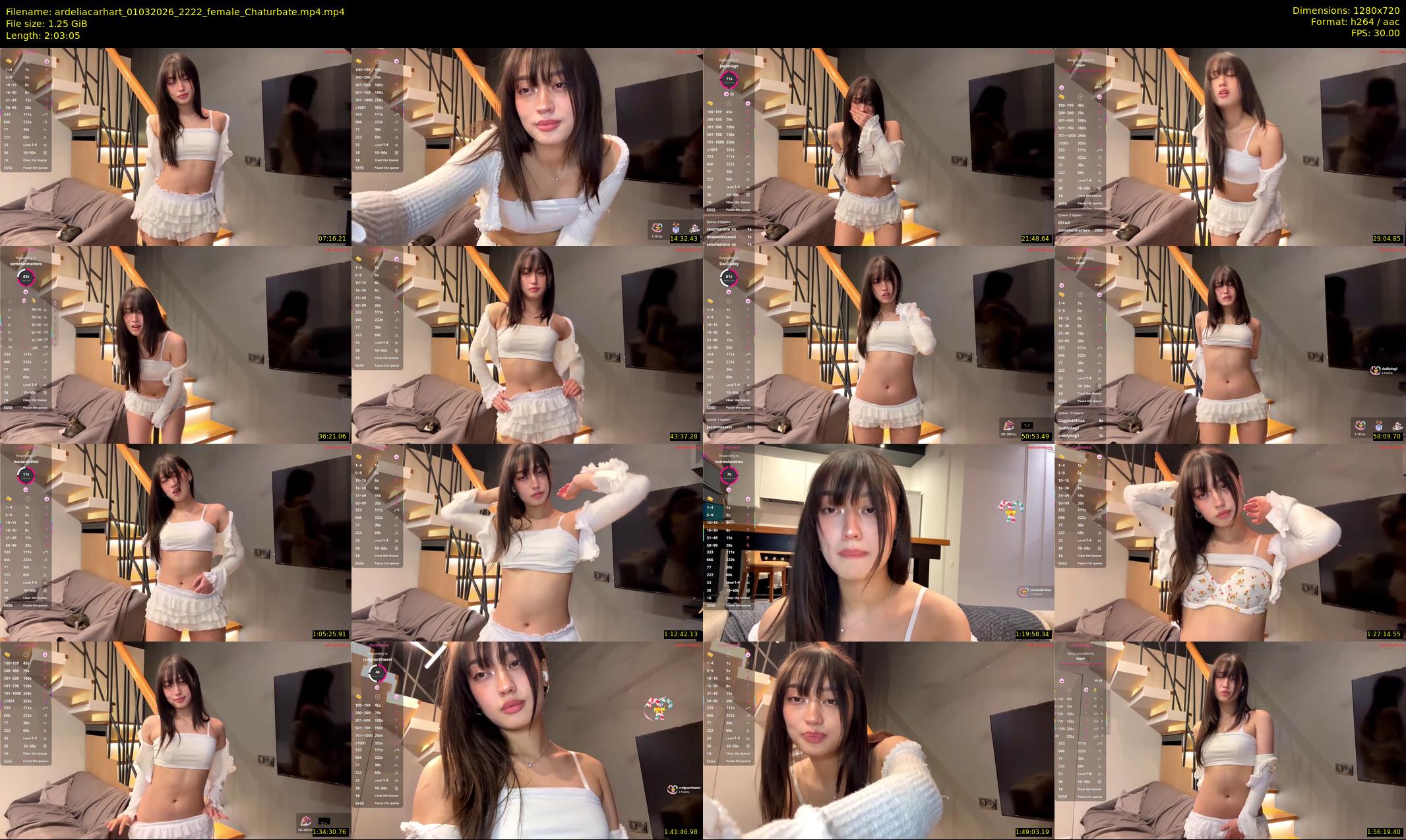 ardeliacarhart — 124 minute Chaturbate female cam show recording, 720p, Mar 1, 2026