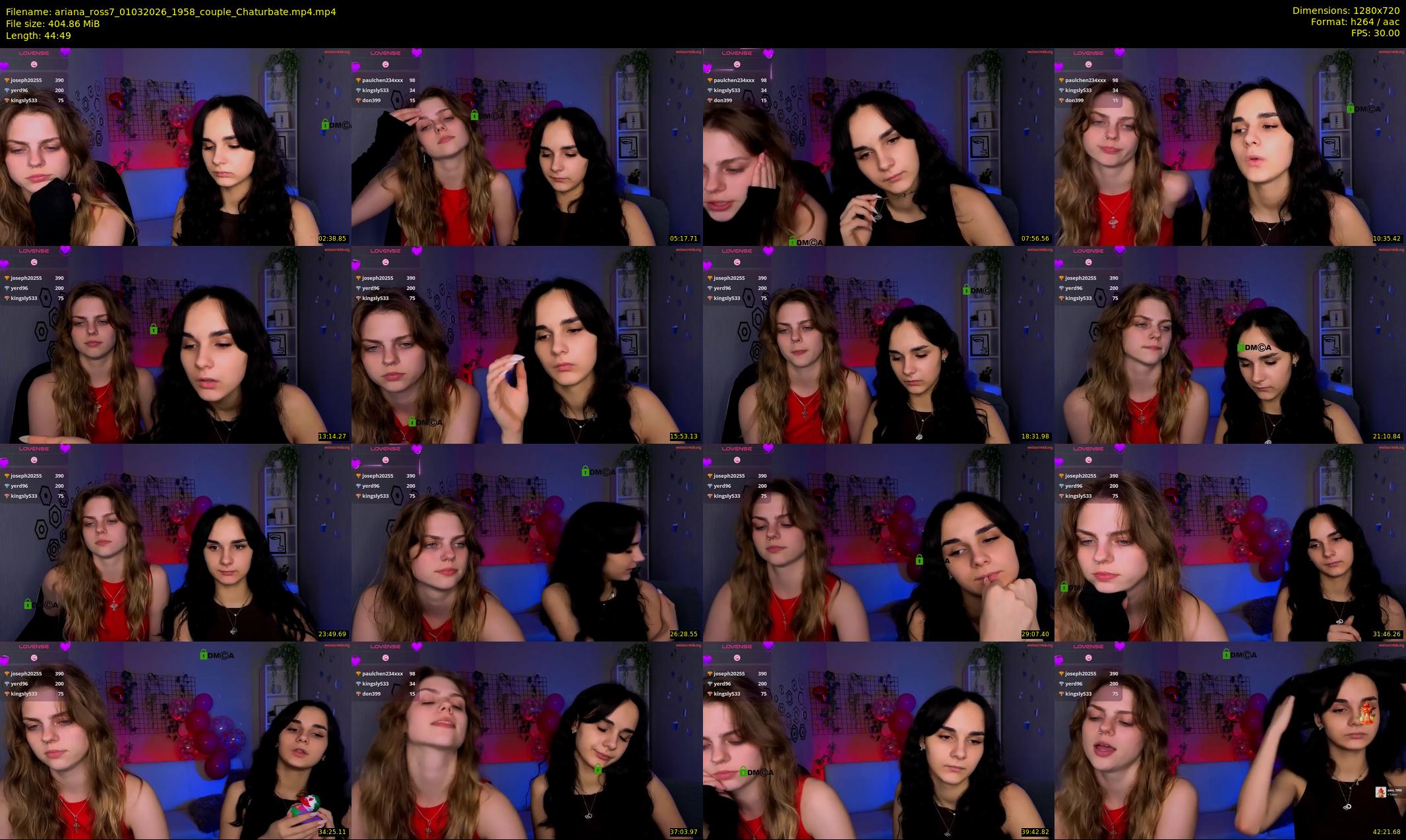 ariana_ross7 — 45 minute Chaturbate couple cam show recording, 720p, Mar 1, 2026