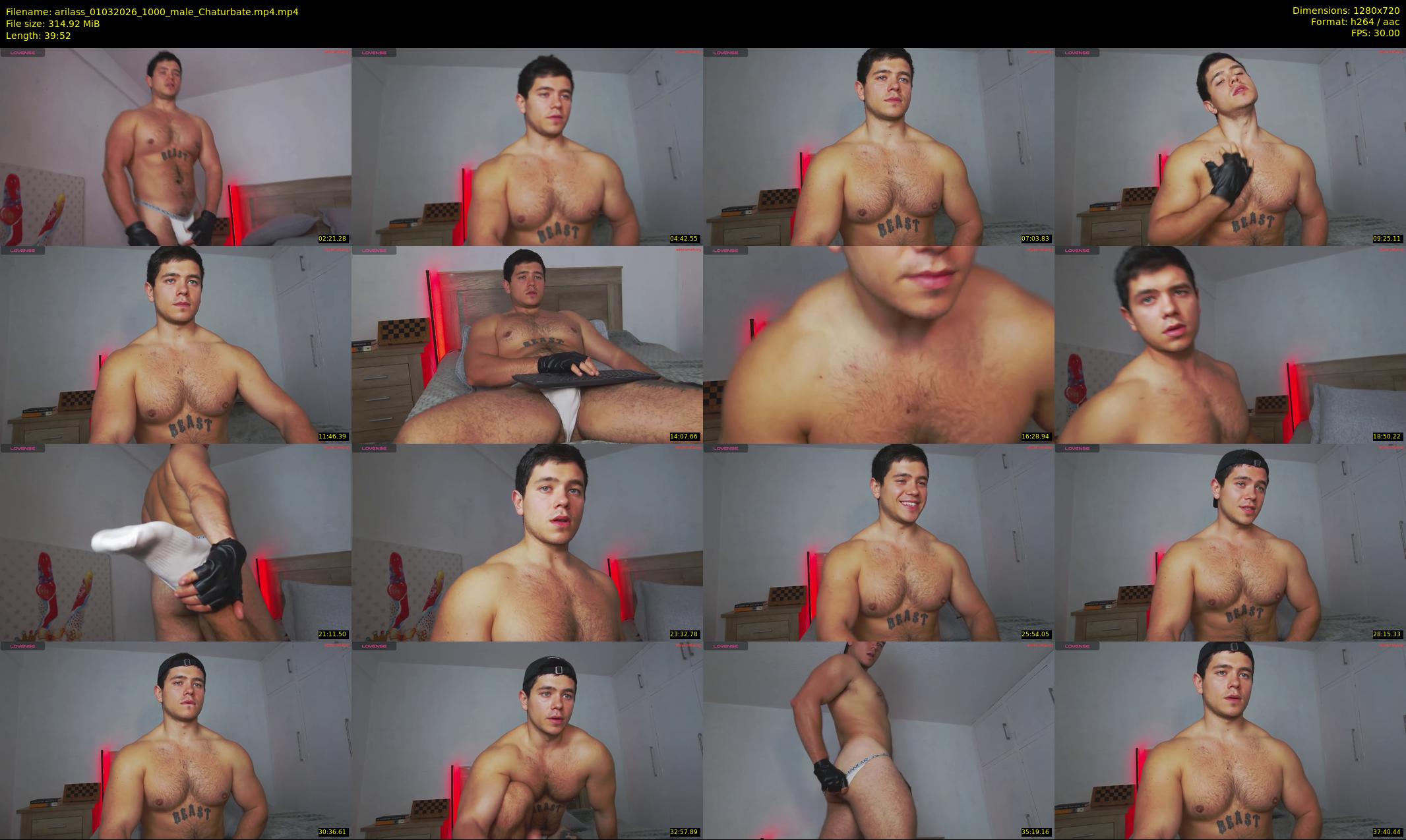arilass — 40 minute Chaturbate male cam show recording, 720p, Mar 1, 2026