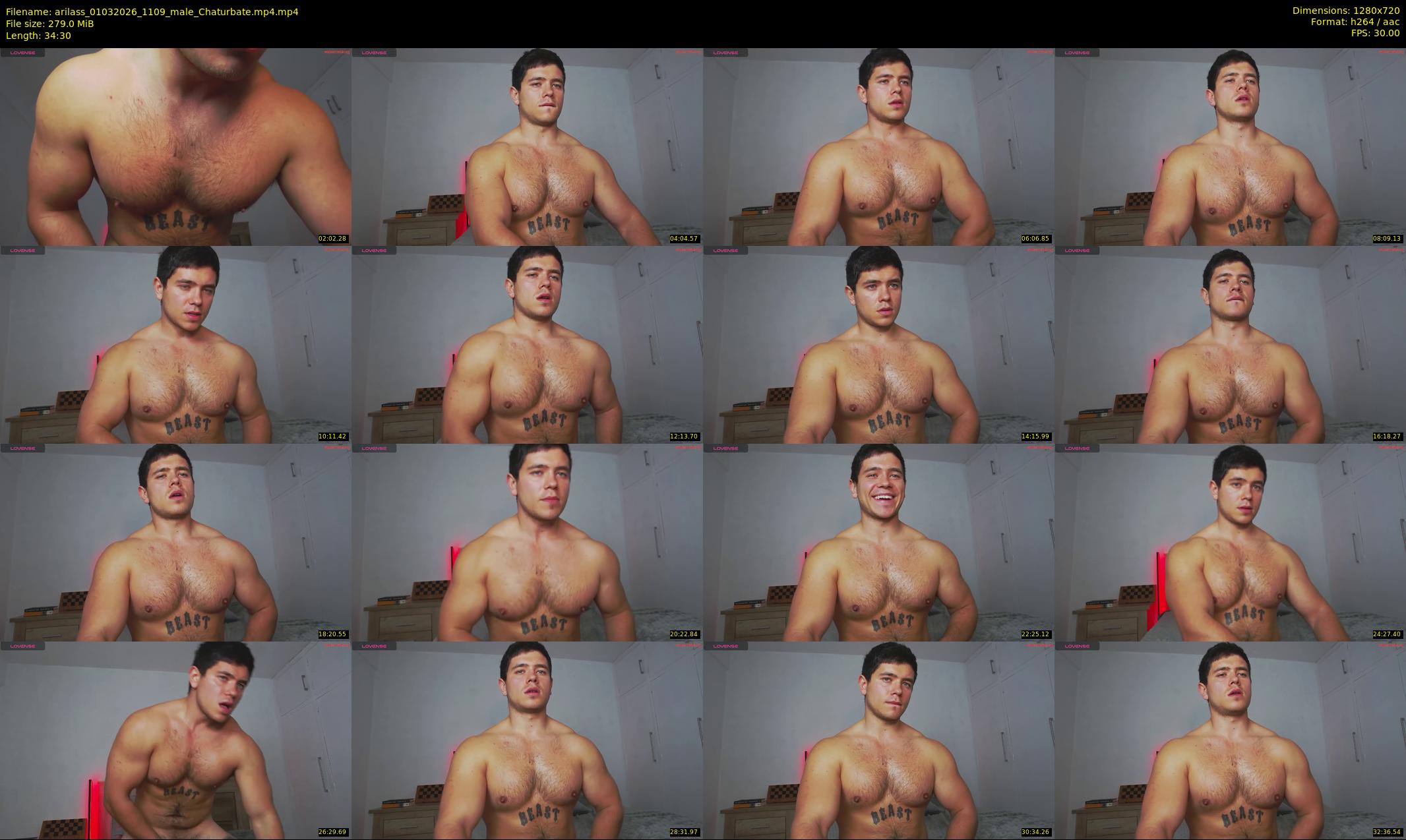 arilass — 35 minute Chaturbate male cam show recording, 720p, Mar 1, 2026
