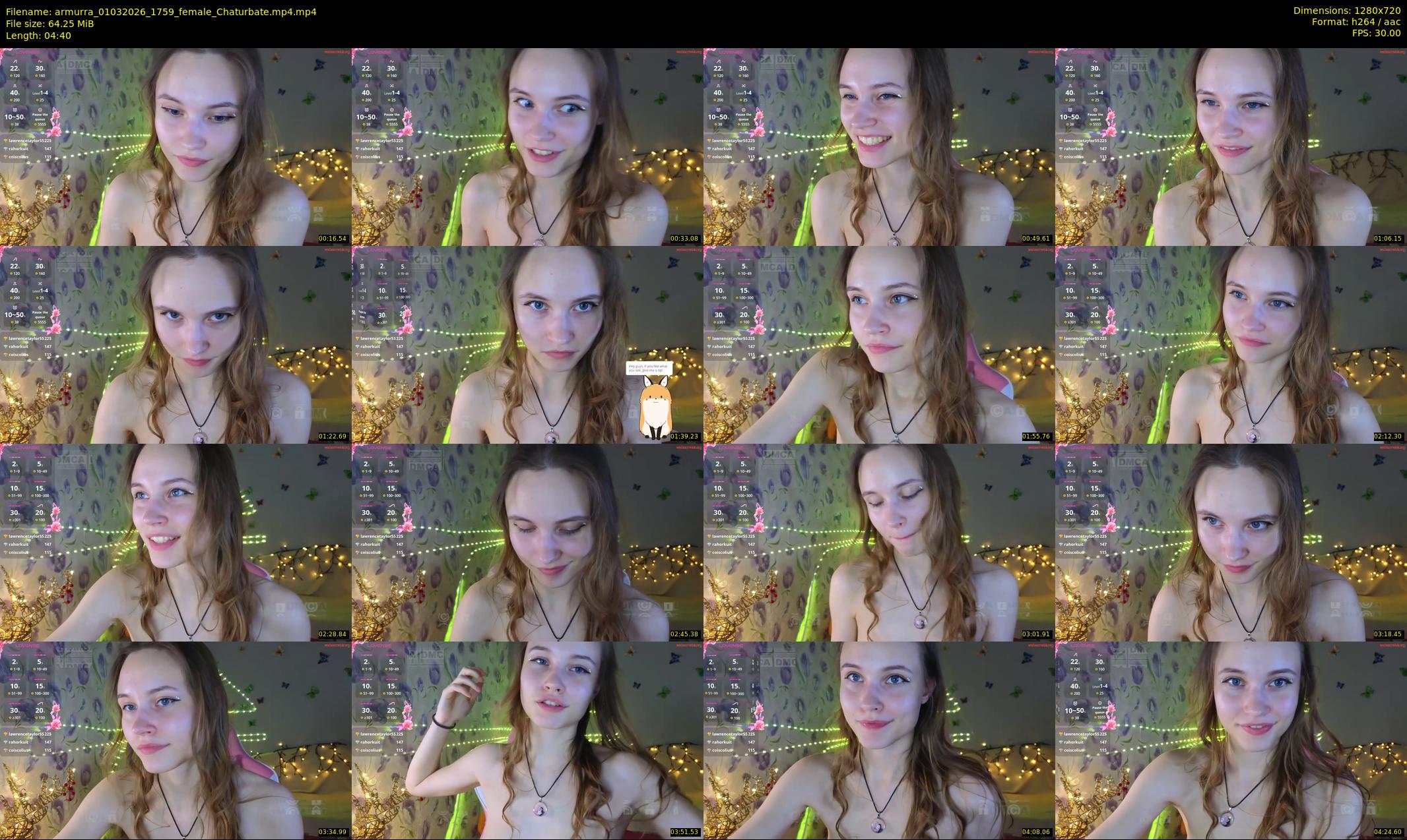armurra — 5 minute Chaturbate female cam show recording, 720p, Mar 1, 2026