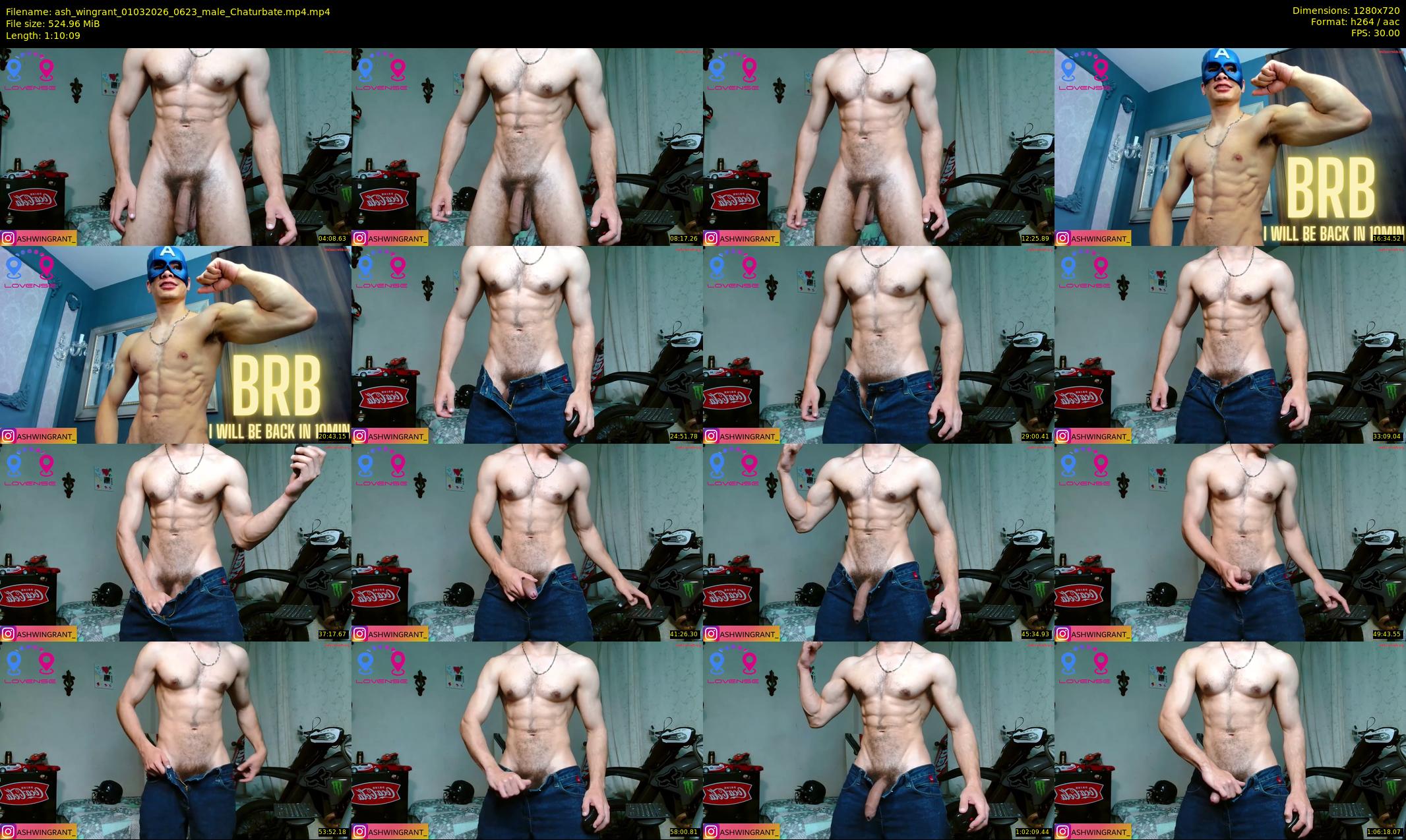 ash_wingrant — 71 minute Chaturbate male cam show recording, 720p, Mar 1, 2026