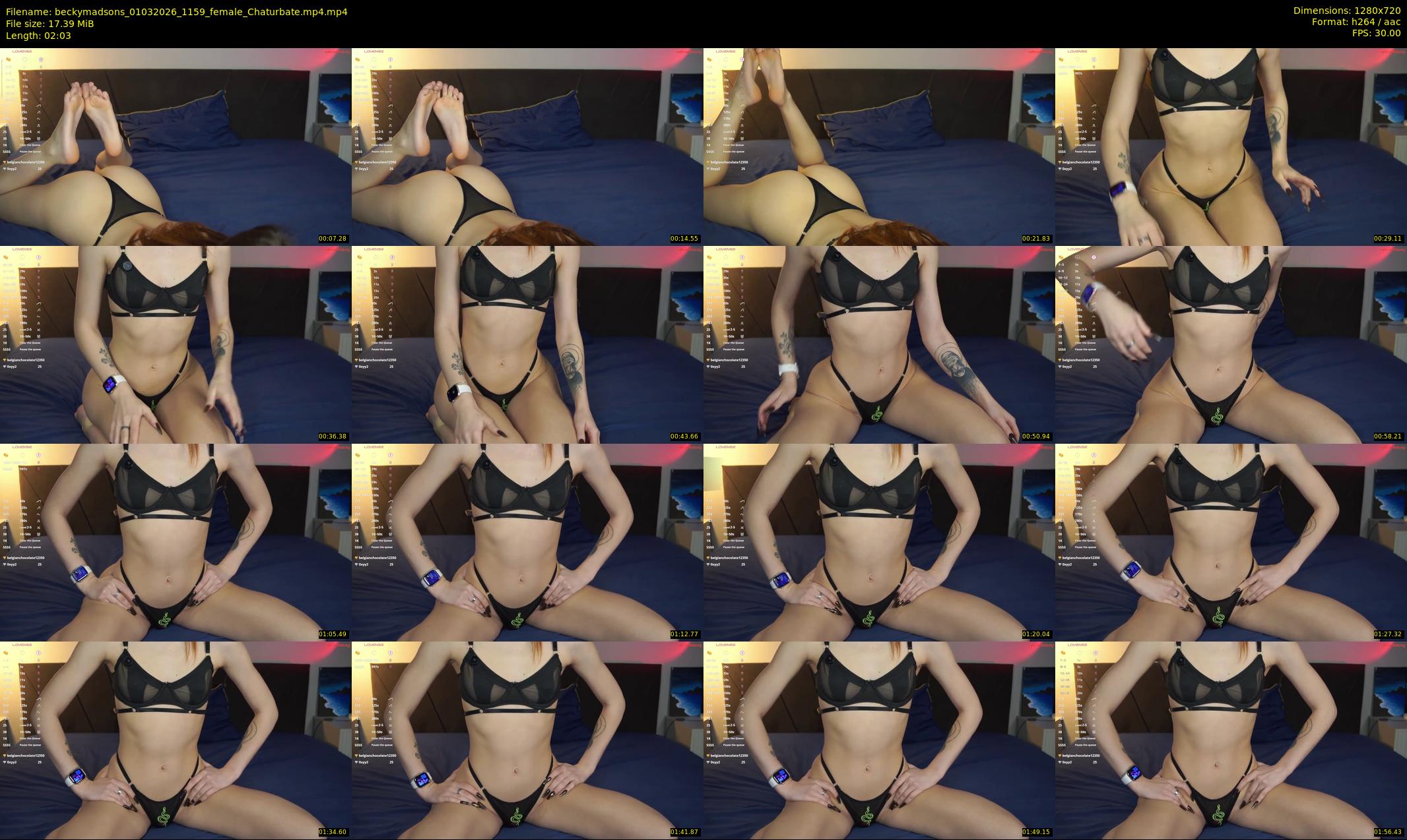 beckymadsons — 3 minute Chaturbate female cam show recording, 720p, Mar 1, 2026