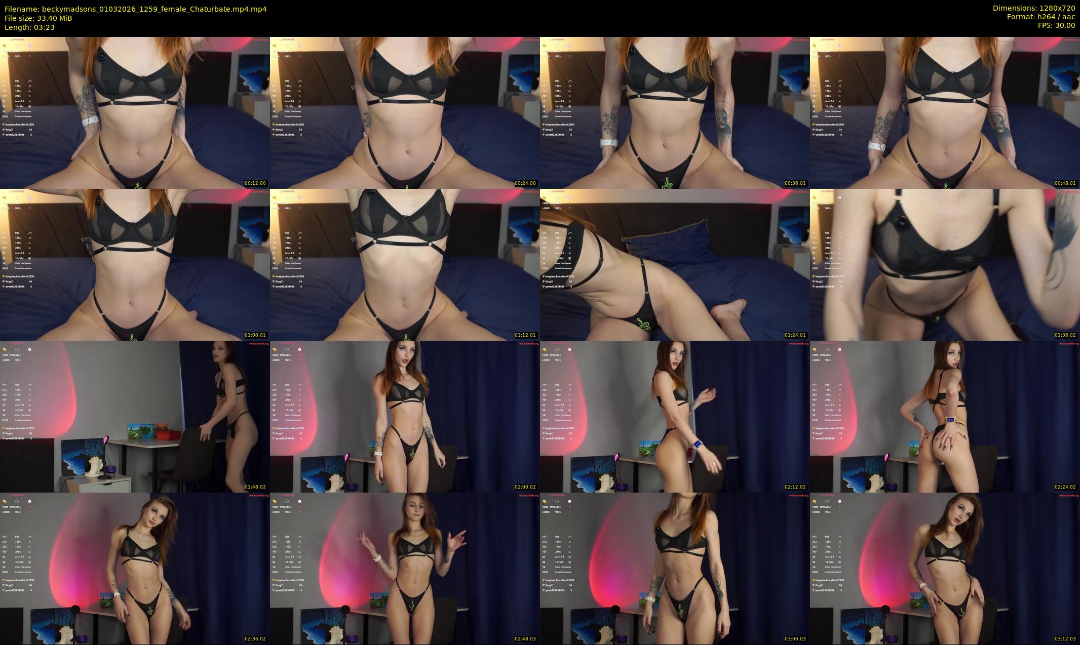 beckymadsons — 4 minute Chaturbate female cam show recording, 720p, Mar 1, 2026