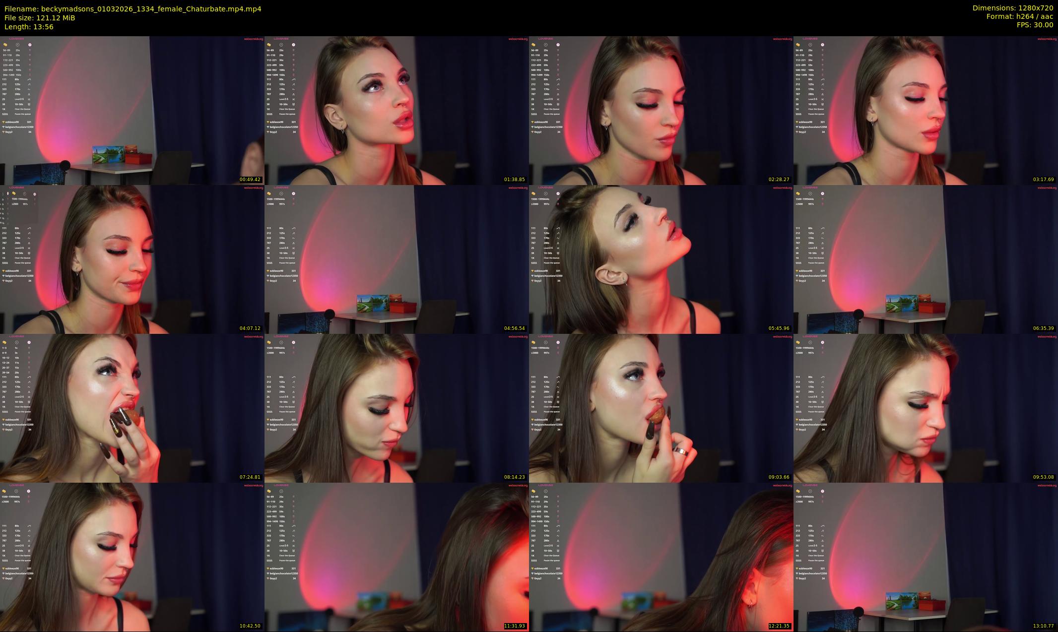 beckymadsons — 14 minute Chaturbate female cam show recording, 720p, Mar 1, 2026