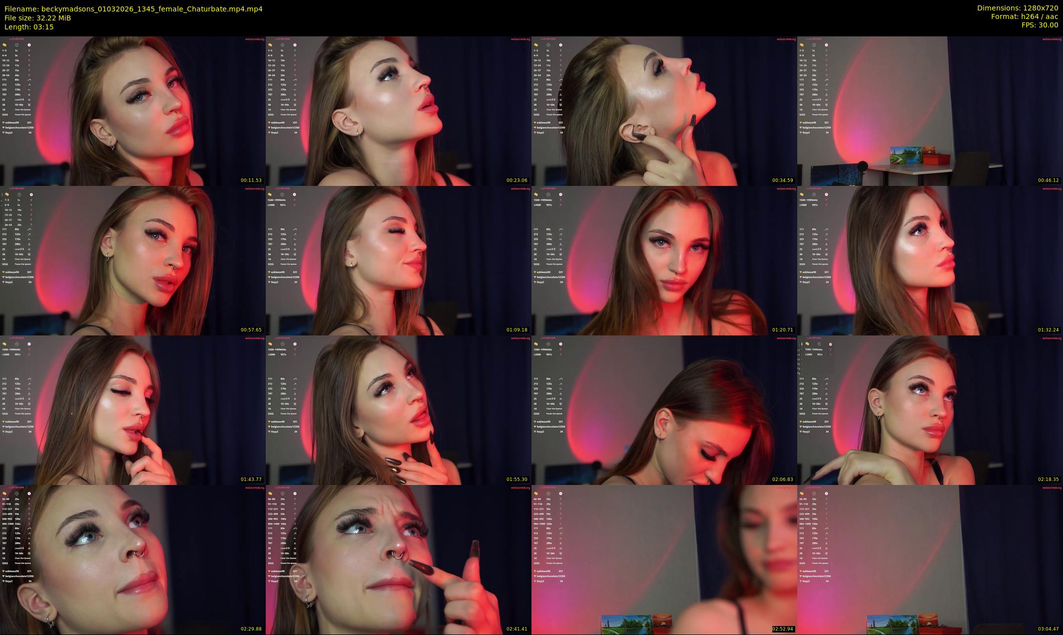 beckymadsons — 4 minute Chaturbate female cam show recording, 720p, Mar 1, 2026