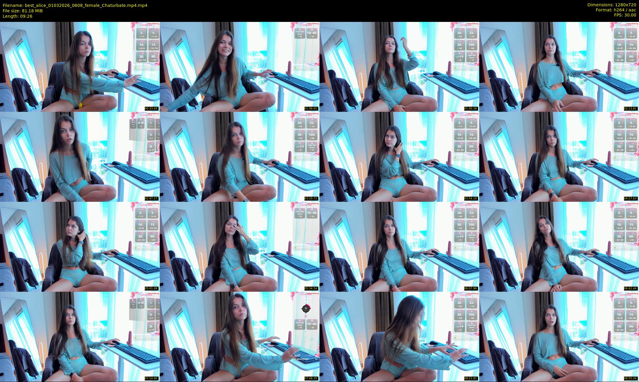 best_alice — 10 minute Chaturbate female cam show recording, 720p, Mar 1, 2026