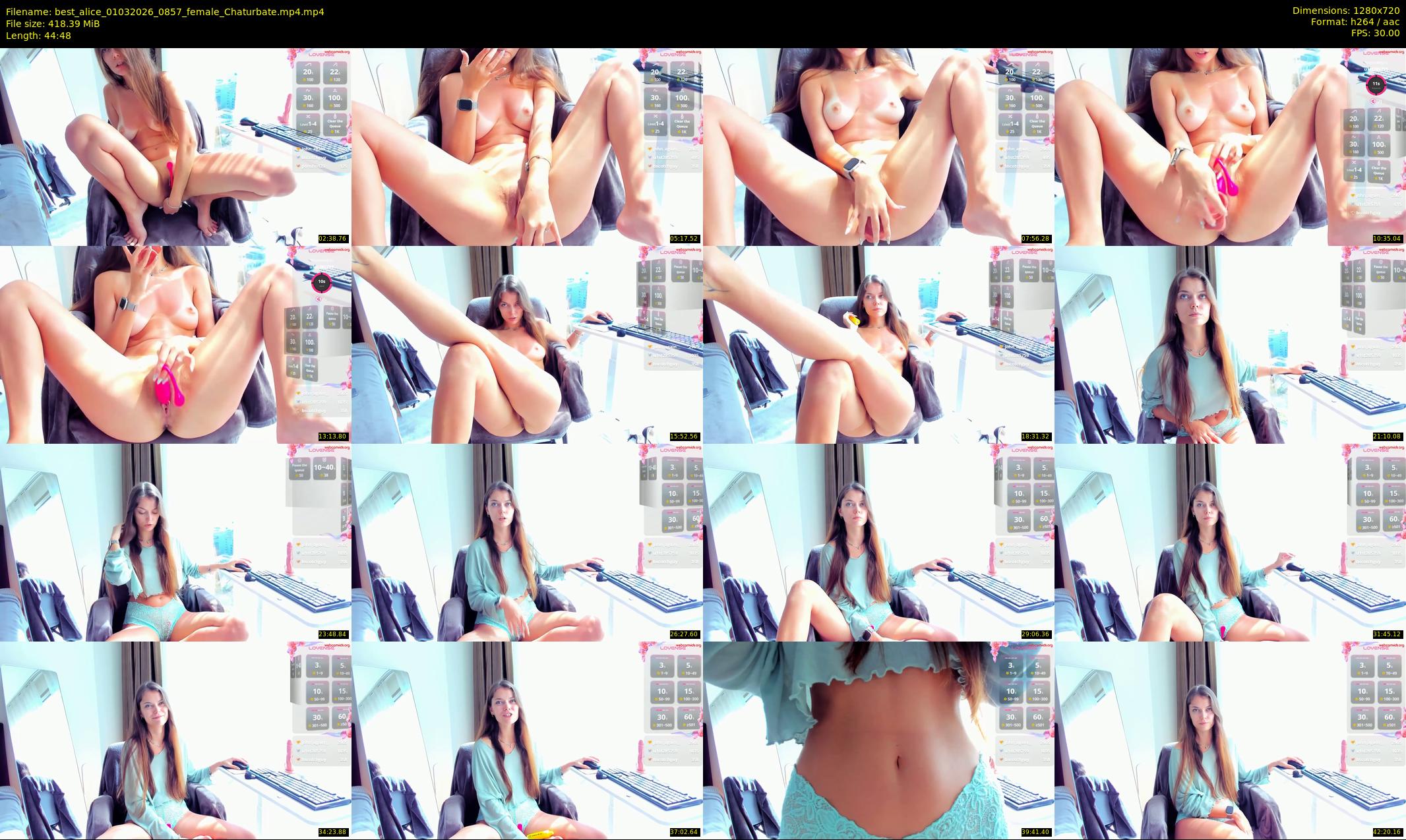 best_alice — 45 minute Chaturbate female cam show recording, 720p, Mar 1, 2026