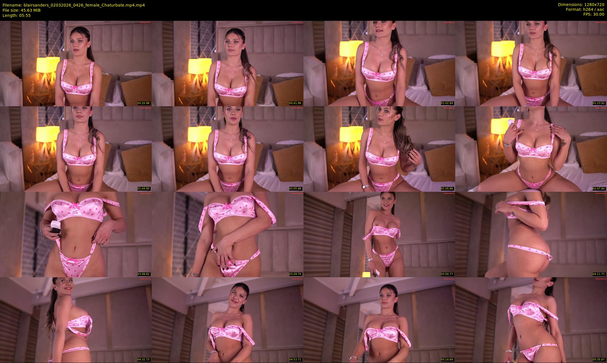blairsanders — 6 minute Chaturbate female cam show recording, 720p, Mar 2, 2026