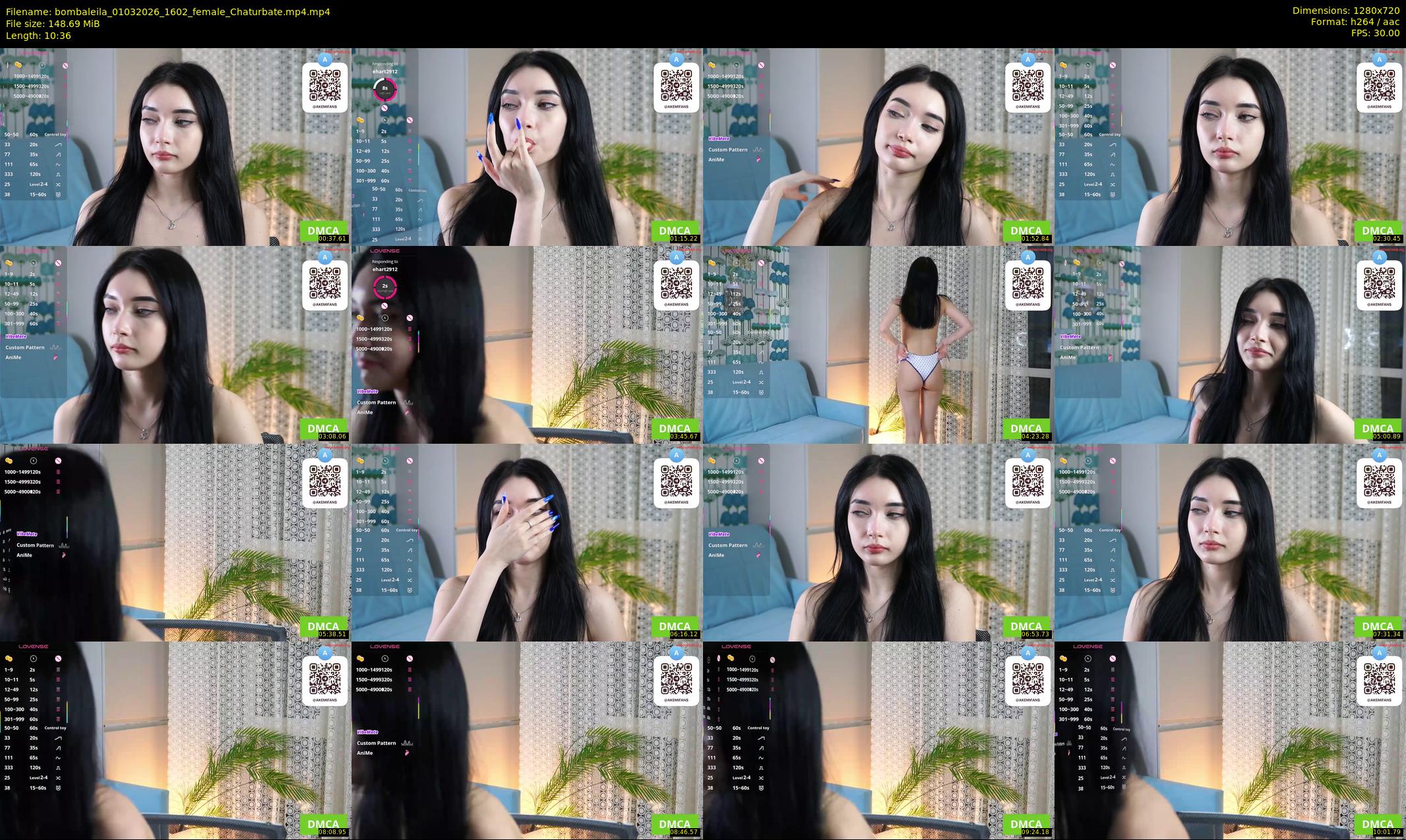 bombaleila — 11 minute Chaturbate female cam show recording, 720p, Mar 1, 2026
