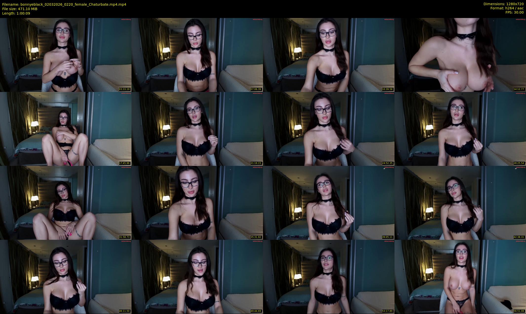 bonnyeblack — 61 minute Chaturbate female cam show recording, 720p, Mar 2, 2026