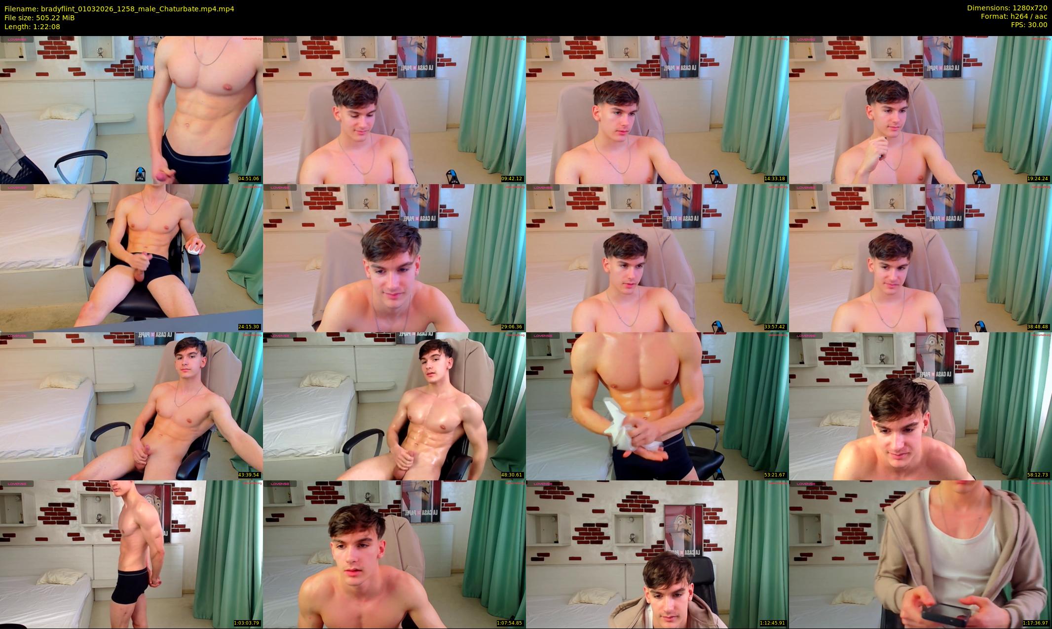 bradyflint — 83 minute Chaturbate male cam show recording, 720p, Mar 1, 2026