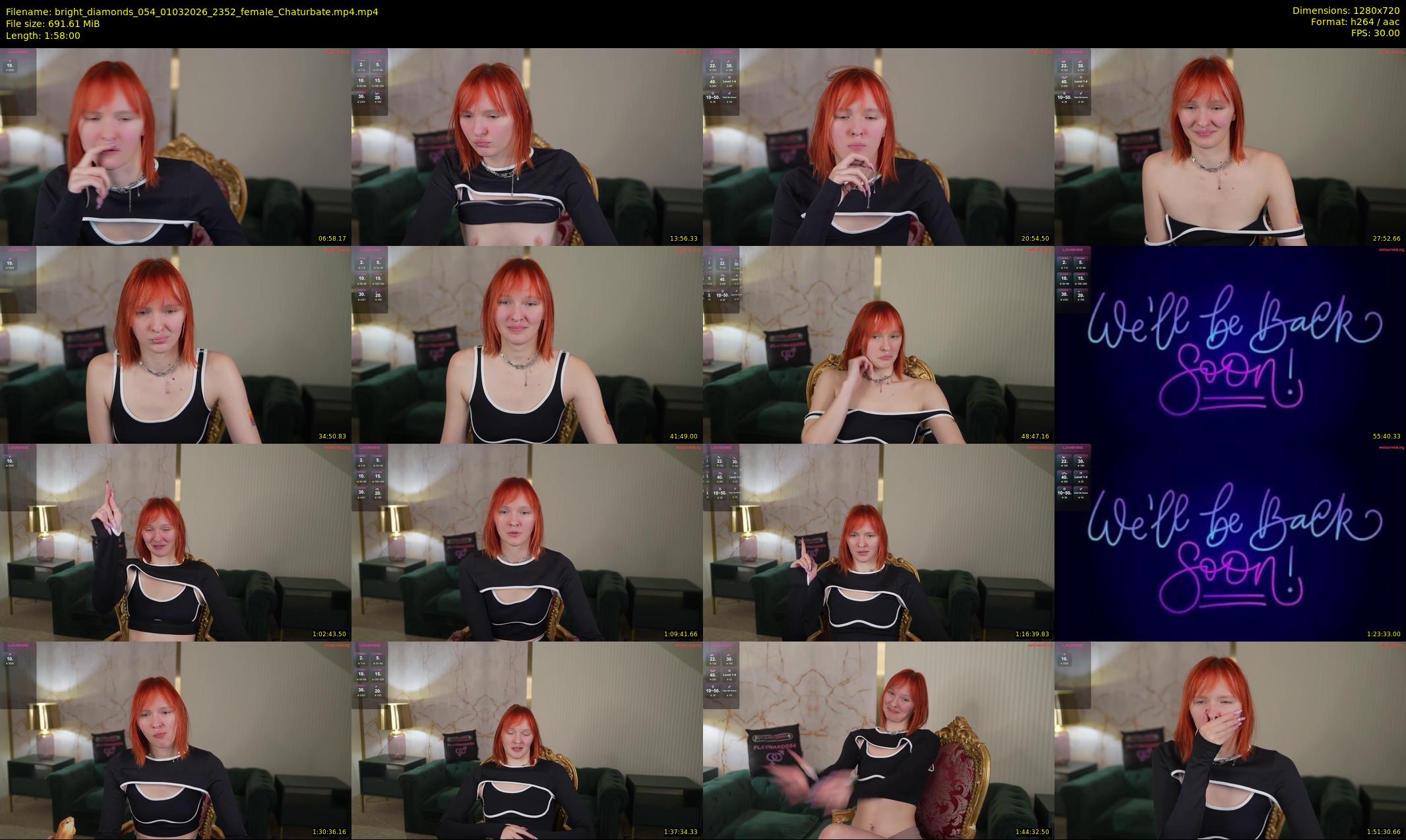 bright_diamonds_054 — 118 minute Chaturbate couple cam show recording, 720p, Mar 1, 2026