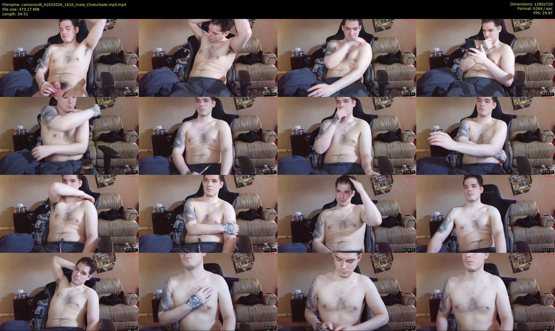 camerondt — 35 minute Chaturbate male cam show recording, 720p, Mar 1, 2026