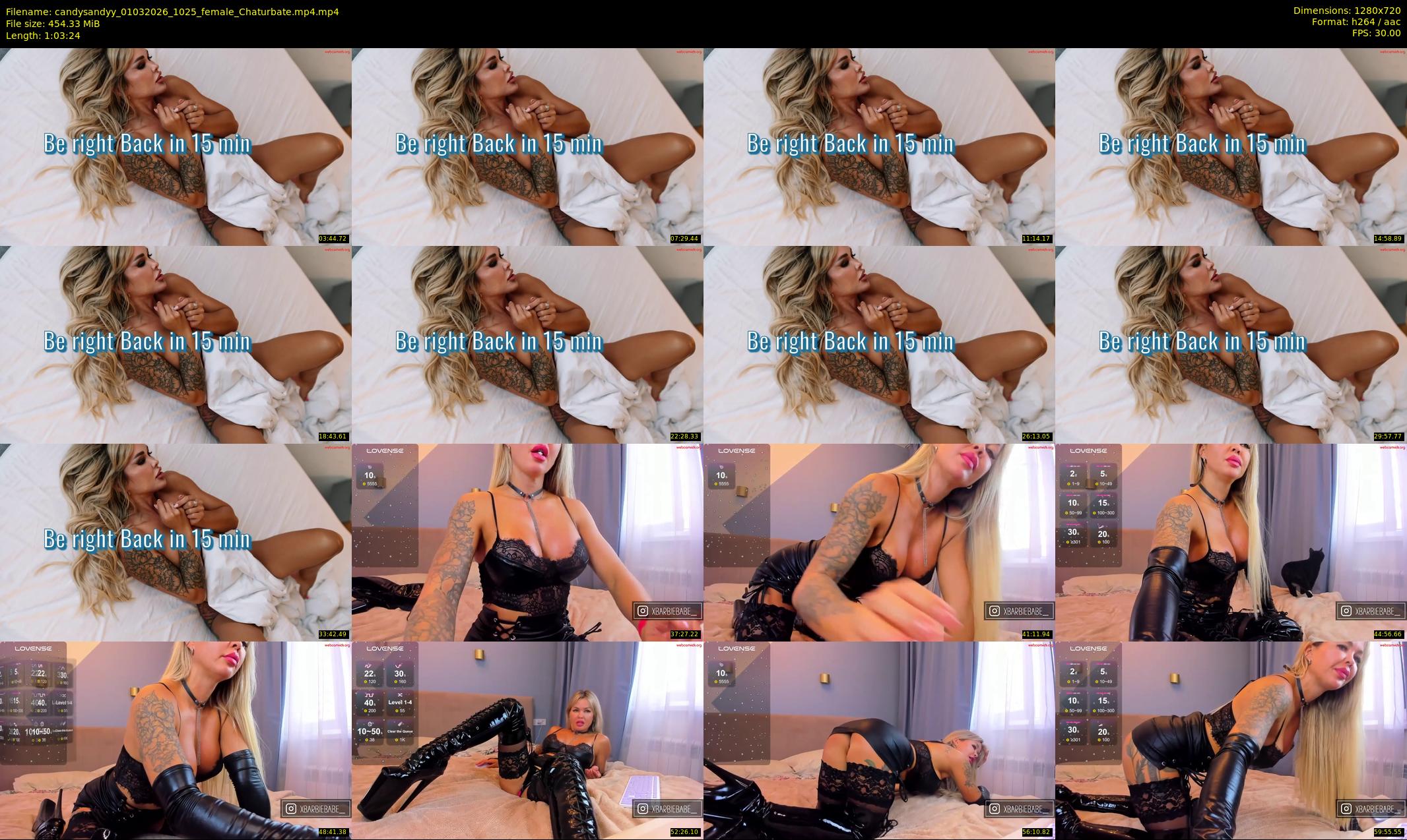 candysandyy — 64 minute Chaturbate female cam show recording, 720p, Mar 1, 2026