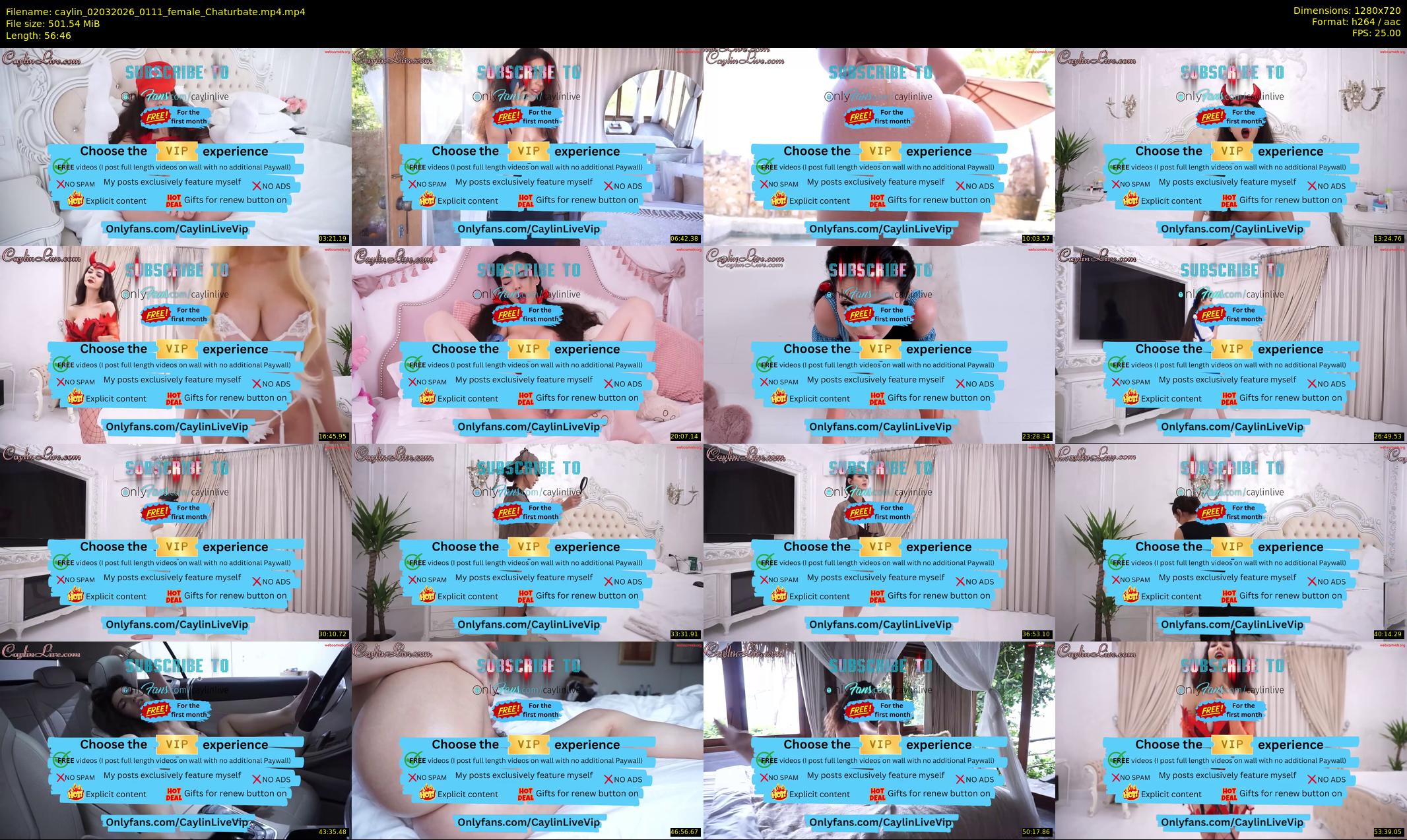 caylin — 57 minute Chaturbate female cam show recording, 720p, Mar 2, 2026
