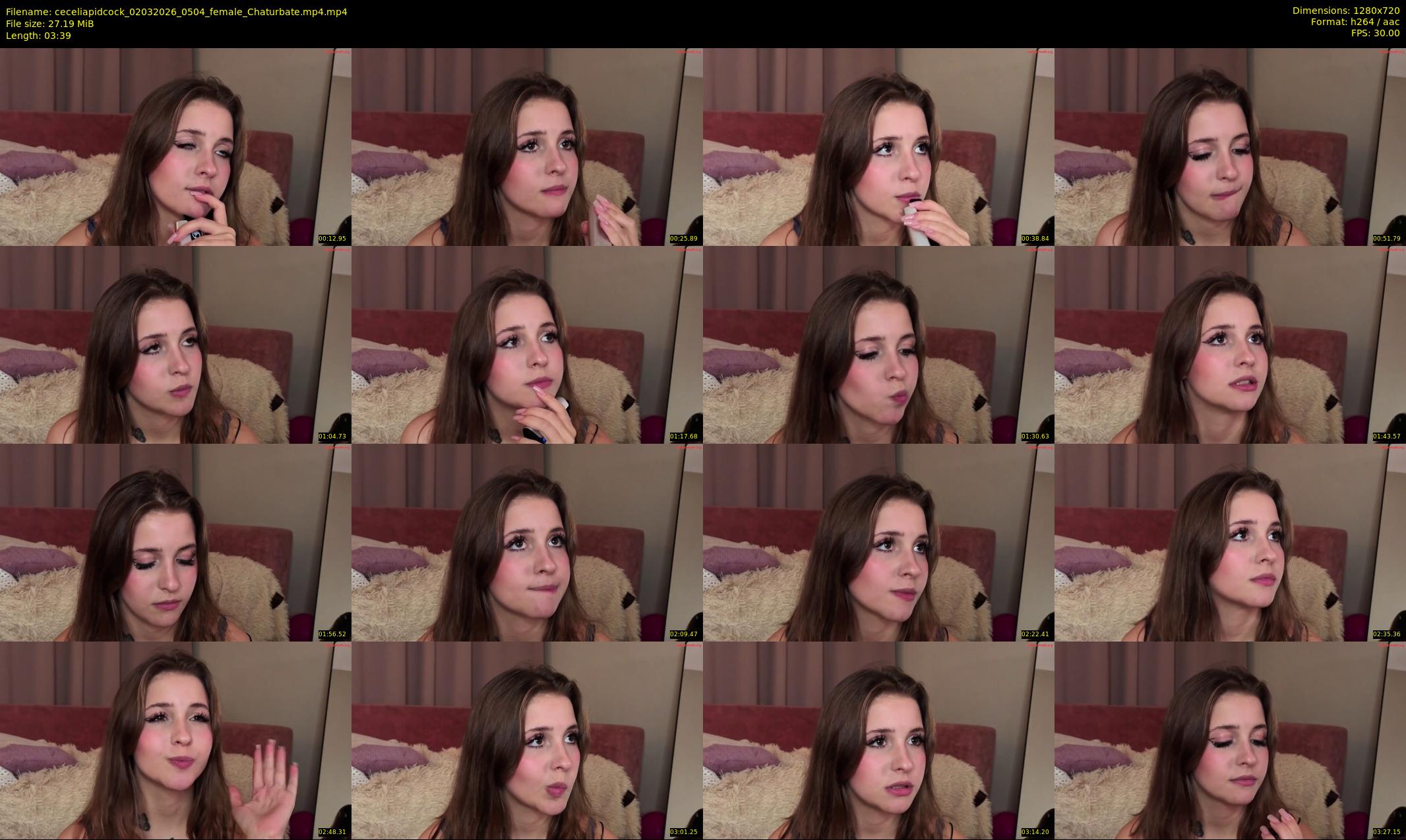 ceceliapidcock — 4 minute Chaturbate female cam show recording, 720p, Mar 2, 2026
