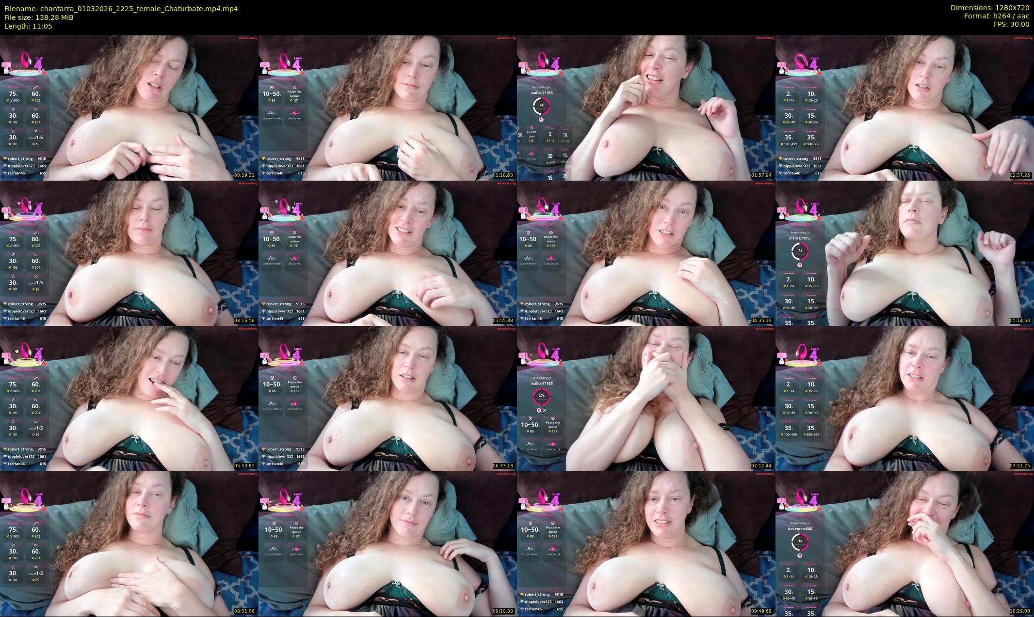 chantarra — 12 minute Chaturbate female cam show recording, 720p, Mar 1, 2026