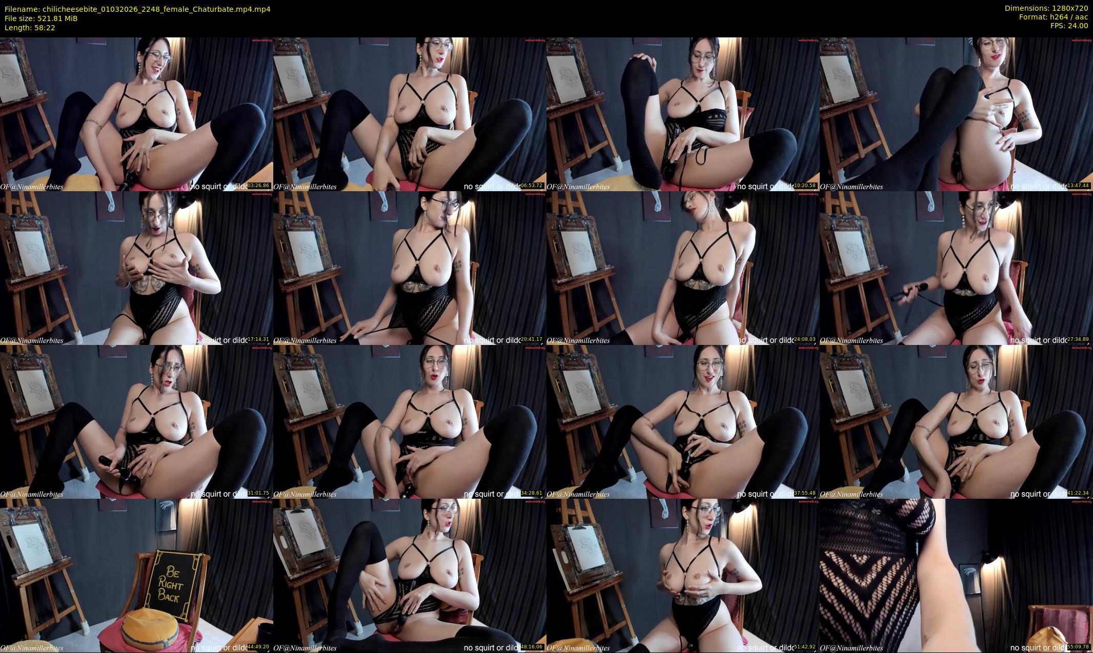 chilicheesebite — 59 minute Chaturbate female cam show recording, 720p, Mar 1, 2026