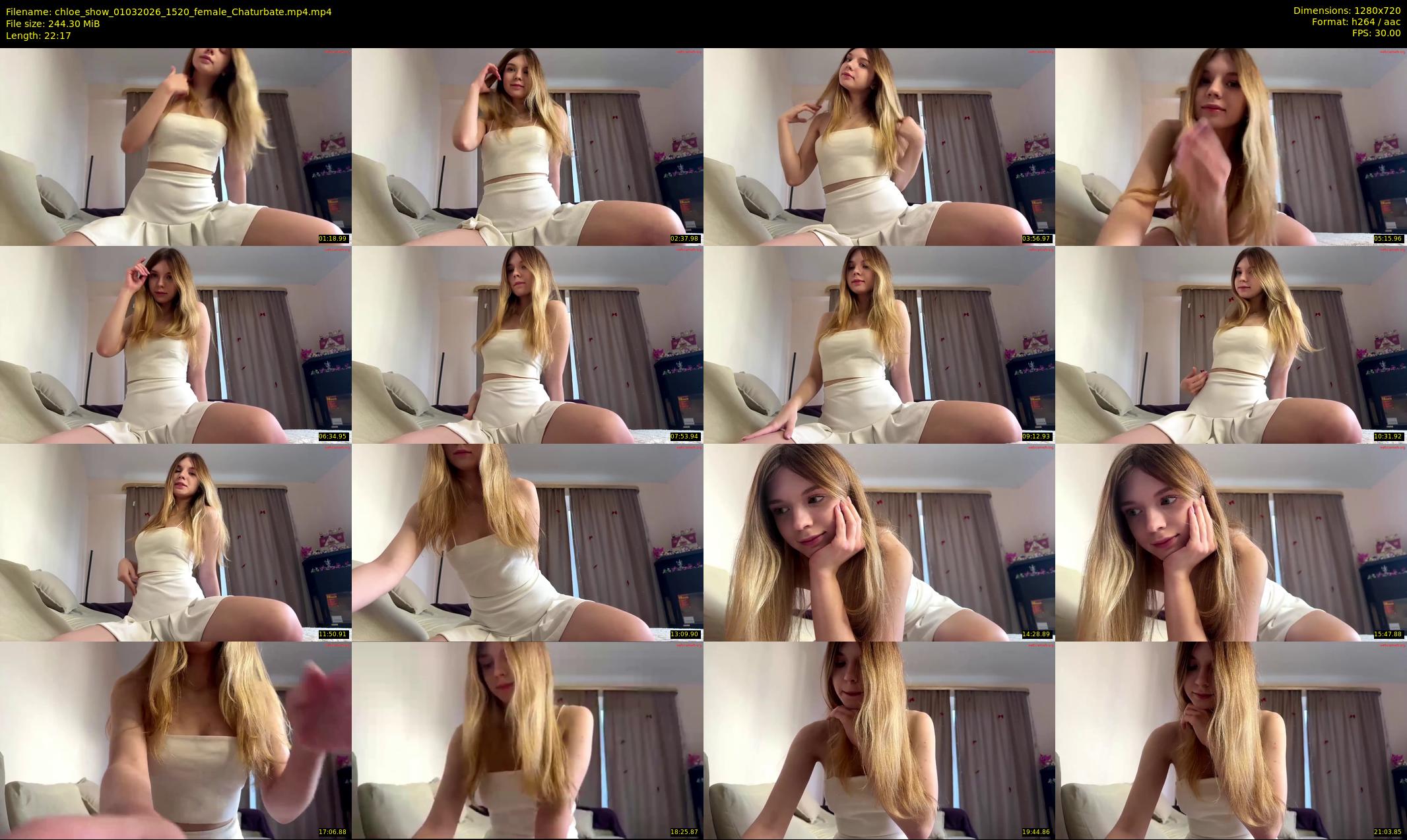 chloe_show — 23 minute Chaturbate female cam show recording, 720p, Mar 1, 2026