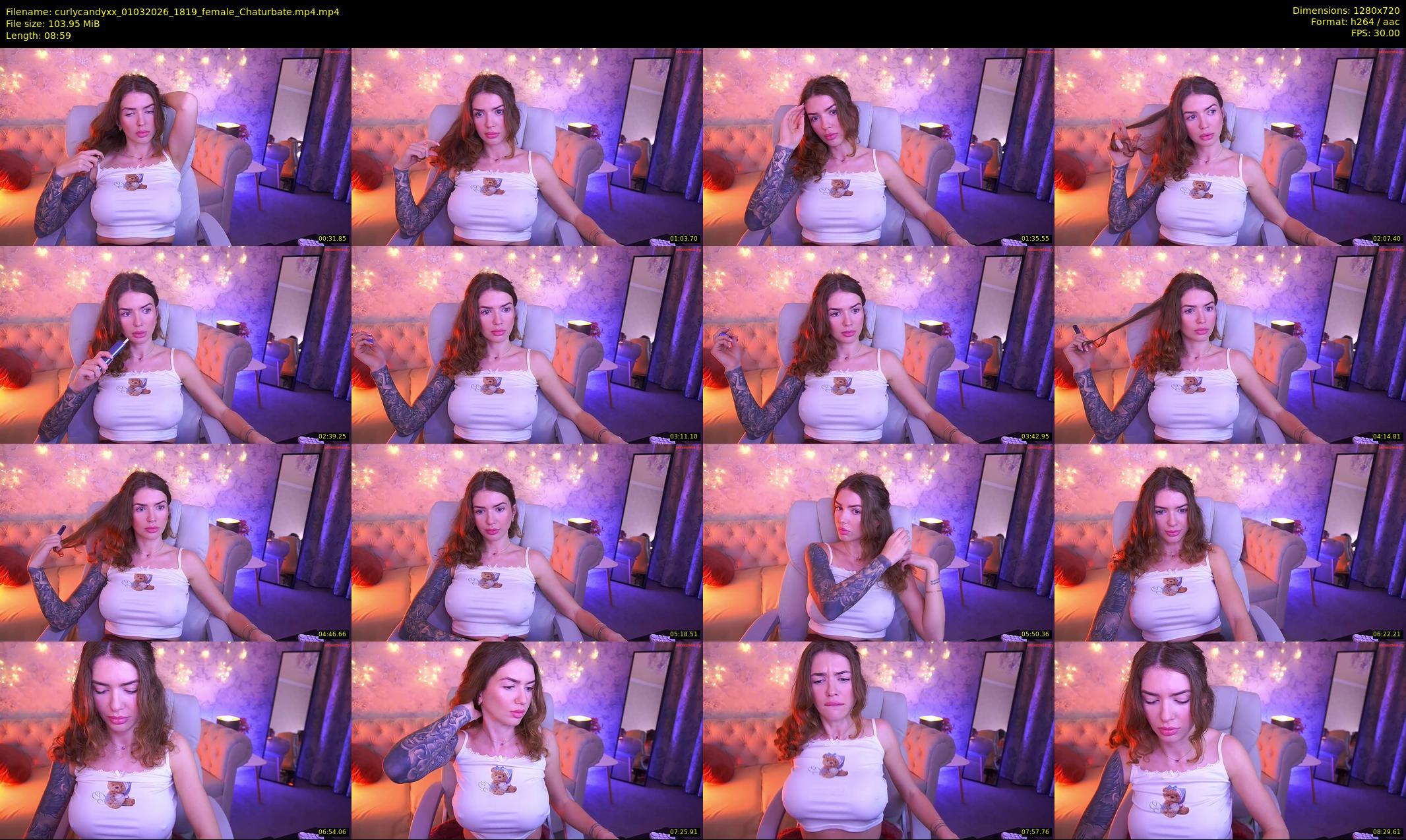curlycandyxx — 9 minute Chaturbate female cam show recording, 720p, Mar 1, 2026