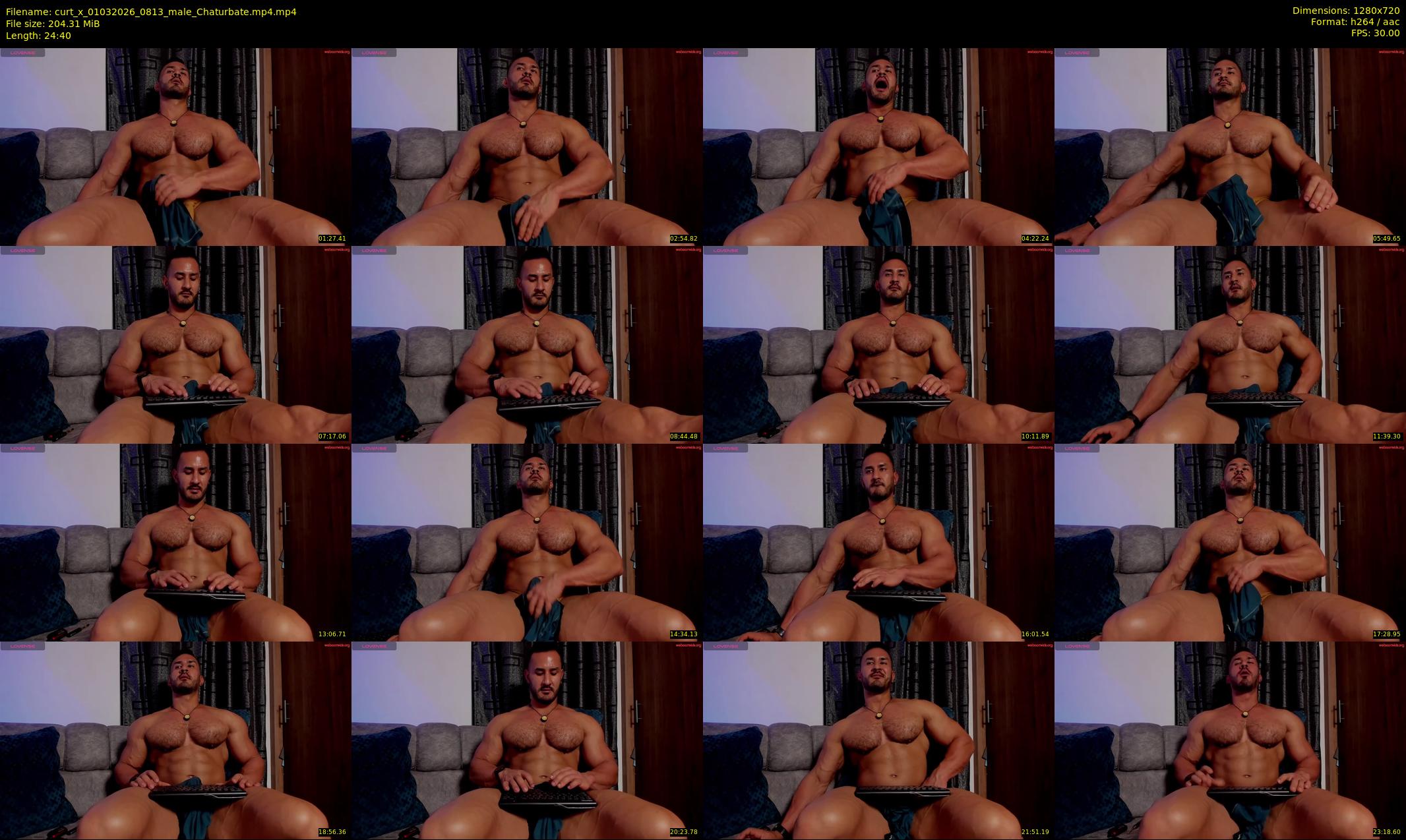 curt_x — 25 minute Chaturbate male cam show recording, 720p, Mar 1, 2026
