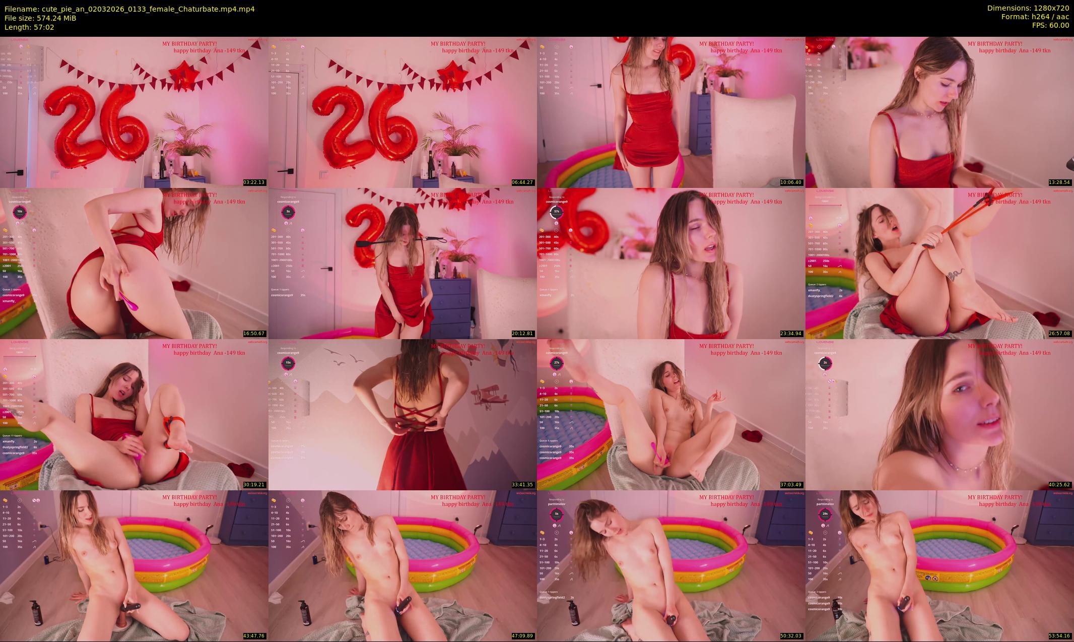 cute_pie_an — 58 minute Chaturbate female cam show recording, 720p, Mar 2, 2026