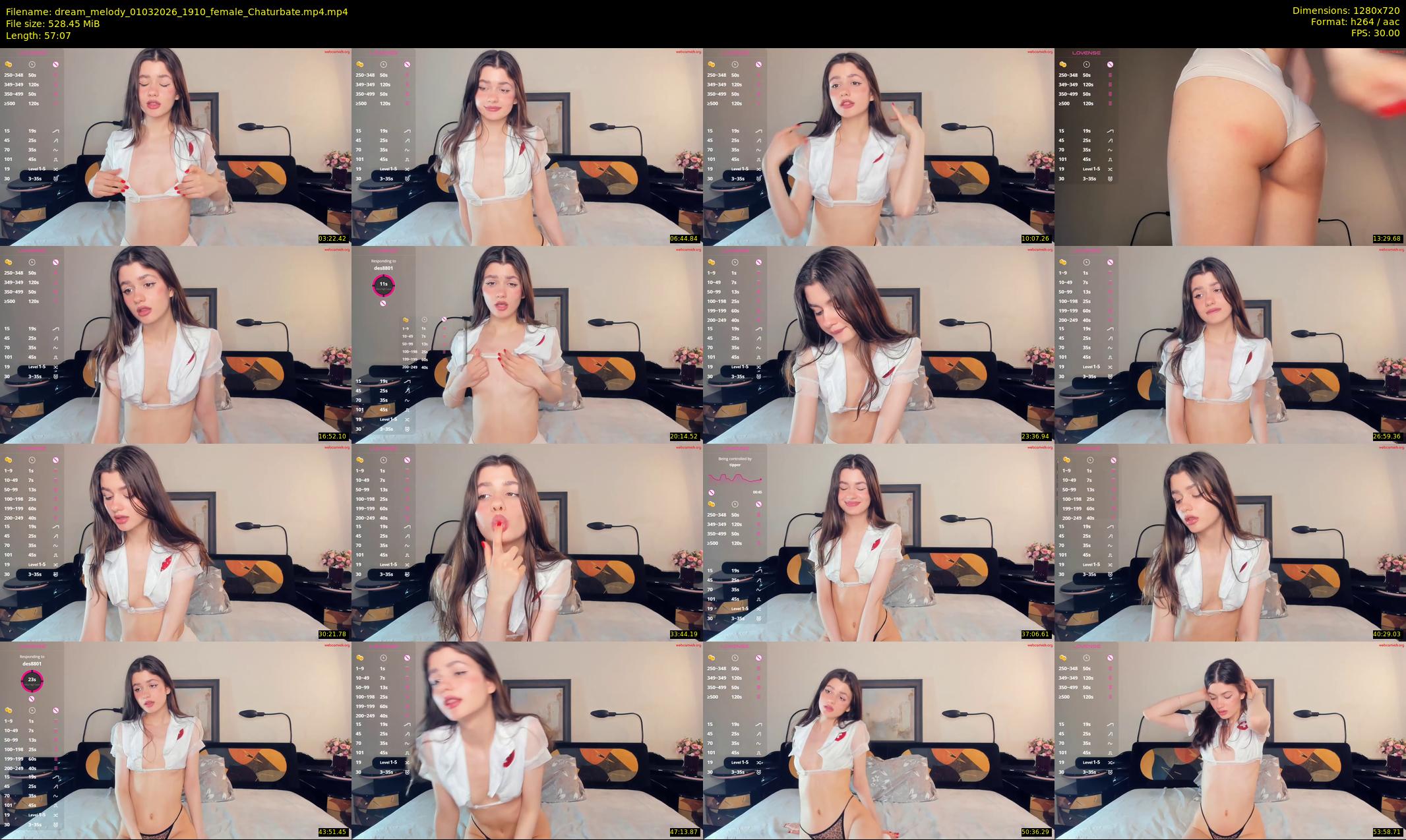 dream_melody — 58 minute Chaturbate female cam show recording, 720p, Mar 1, 2026