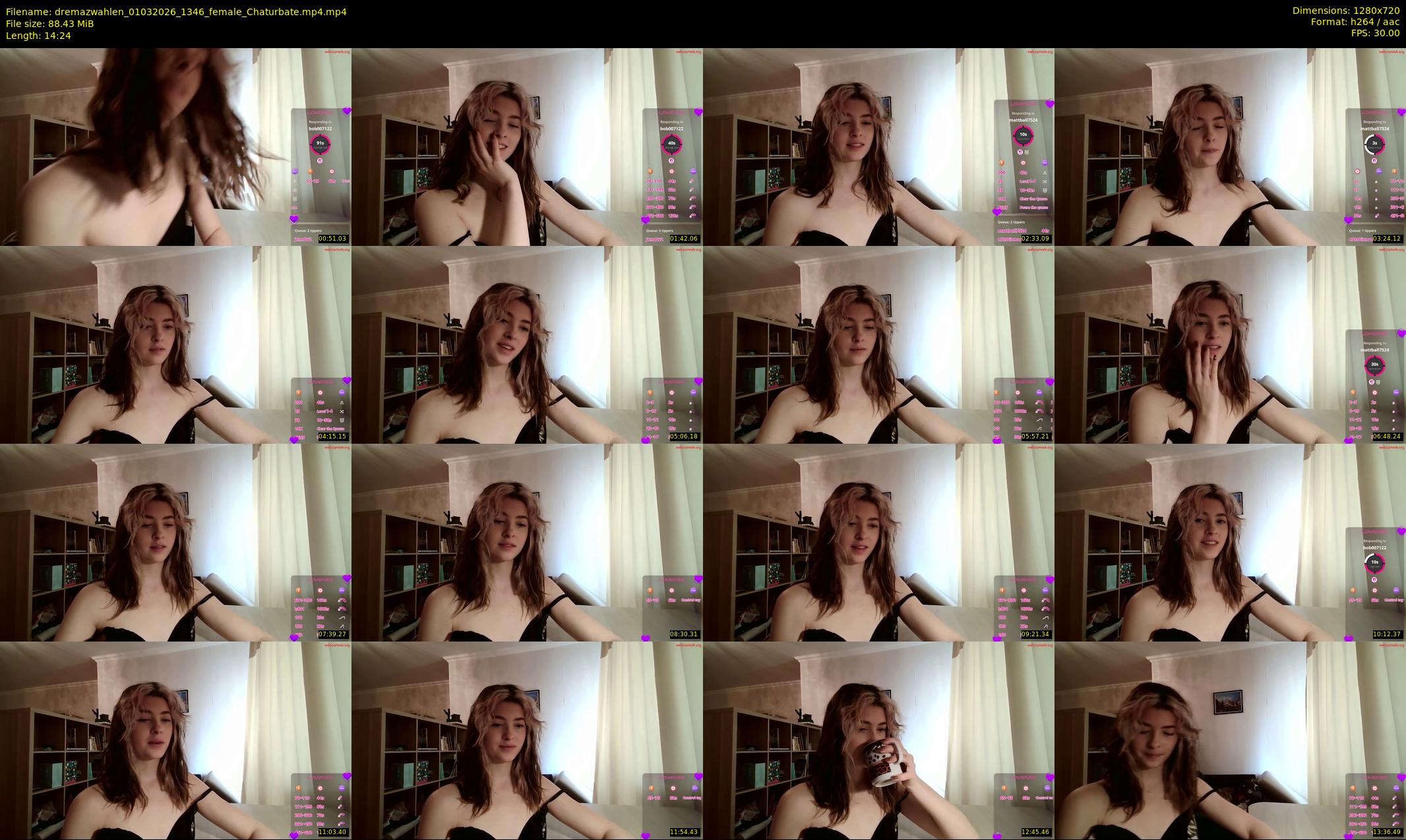 dremazwahlen — 15 minute Chaturbate female cam show recording, 720p, Mar 1, 2026