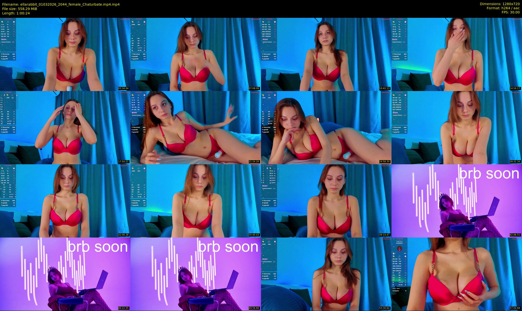 ellarabbit — 61 minute Chaturbate female cam show recording, 720p, Mar 1, 2026