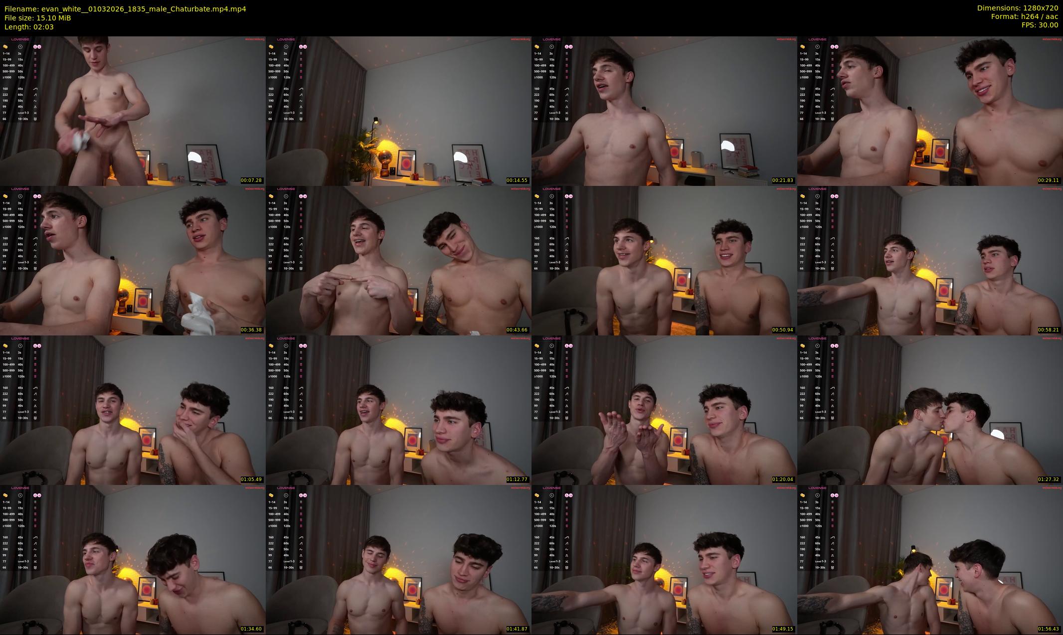 evan_white_ — 3 minute Chaturbate male cam show recording, 720p, Mar 1, 2026