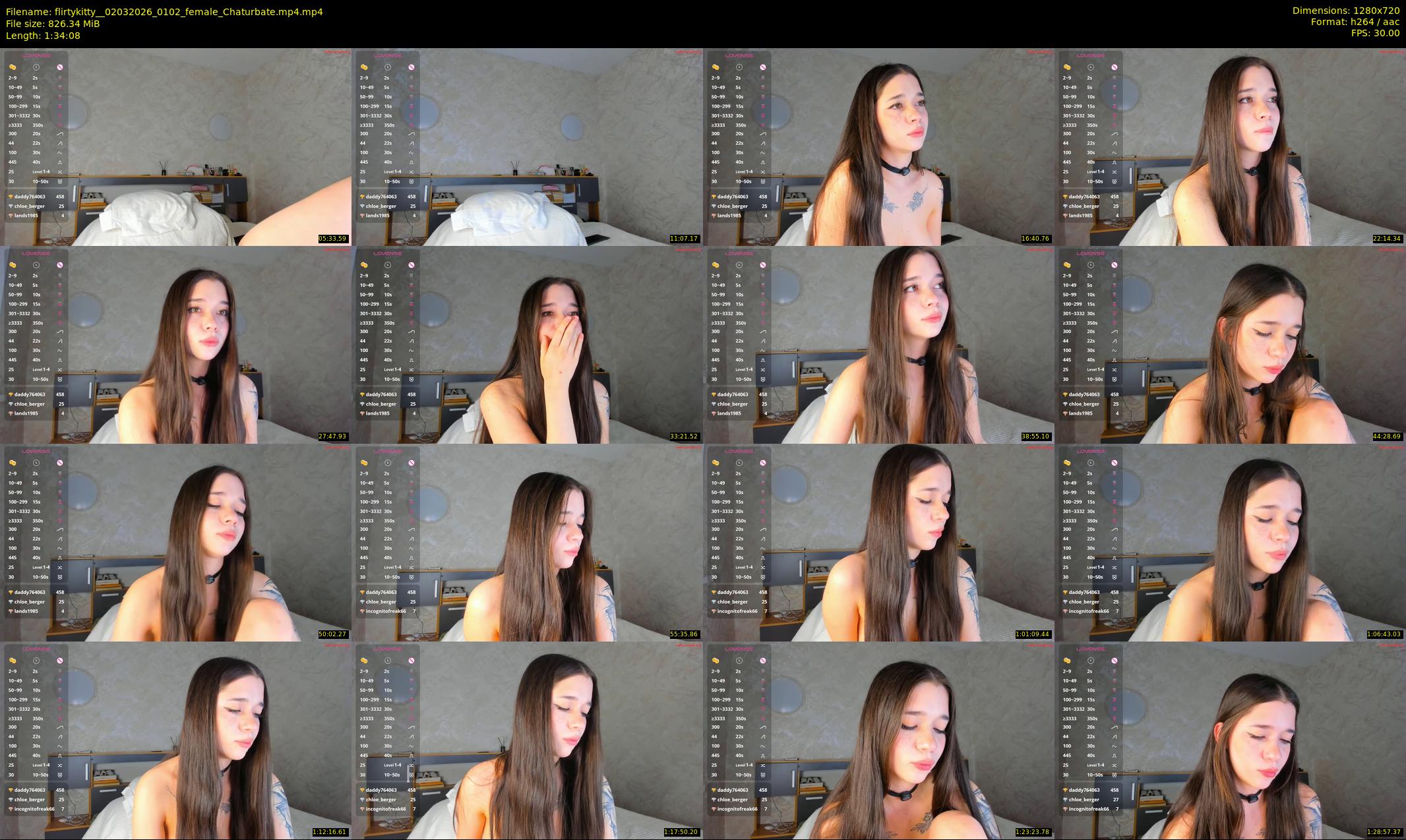 flirtykitty_ — 95 minute Chaturbate female cam show recording, 720p, Mar 2, 2026