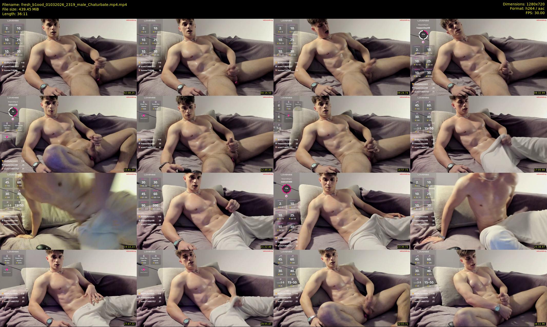 fresh_b1ood — 37 minute Chaturbate male cam show recording, 720p, Mar 1, 2026