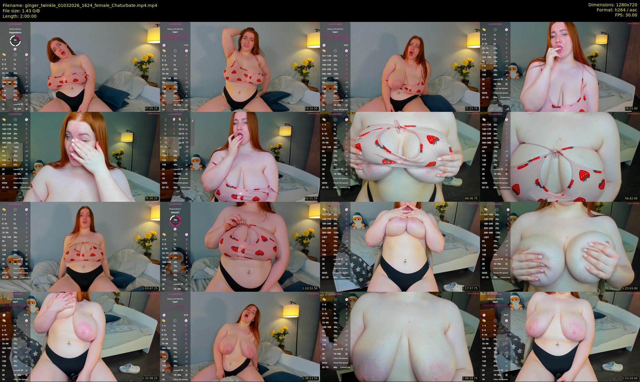 ginger_twinkle — 120 minute Chaturbate female cam show recording, 720p, Mar 1, 2026