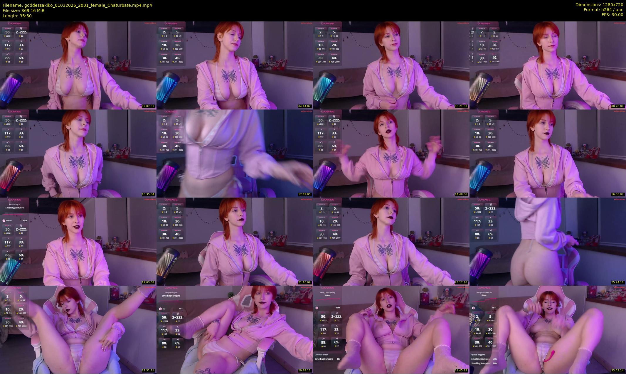goddessakiko — 36 minute Chaturbate female cam show recording, 720p, Mar 1, 2026